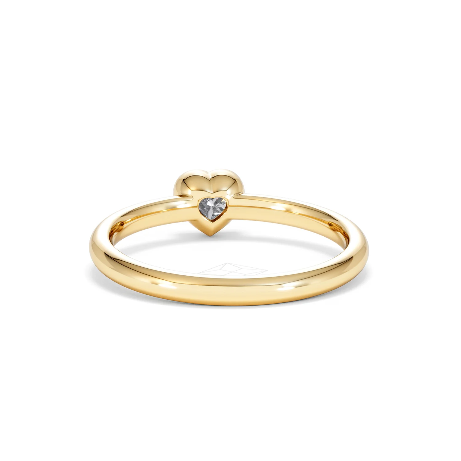 Horizon Heart Cut Lab Diamond Solitaire Ring 0.25ct H/SI in 18k Gold Vermeil - Image 52