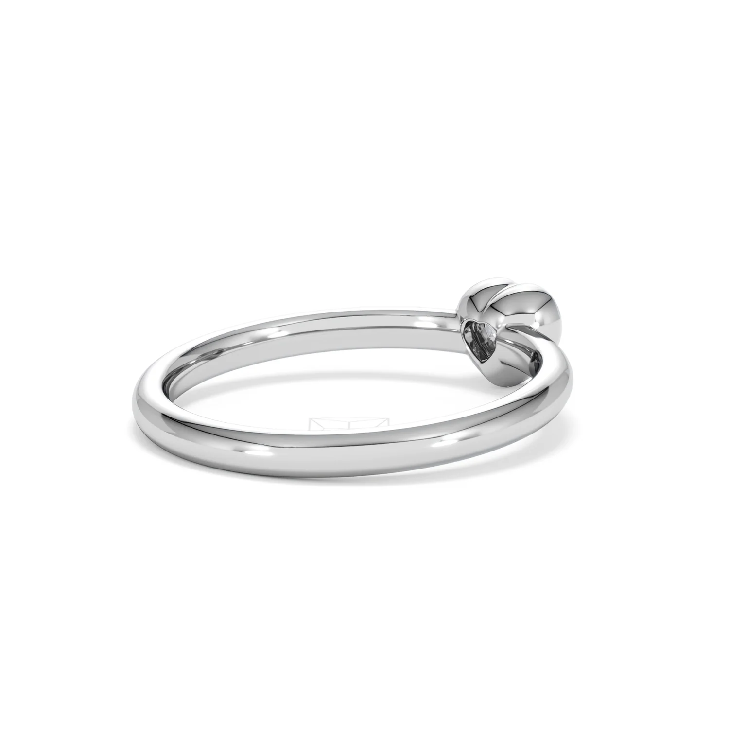 Horizon Heart Cut Lab Diamond Solitaire Ring 0.25ct H/SI in 925 Silver - Image 40