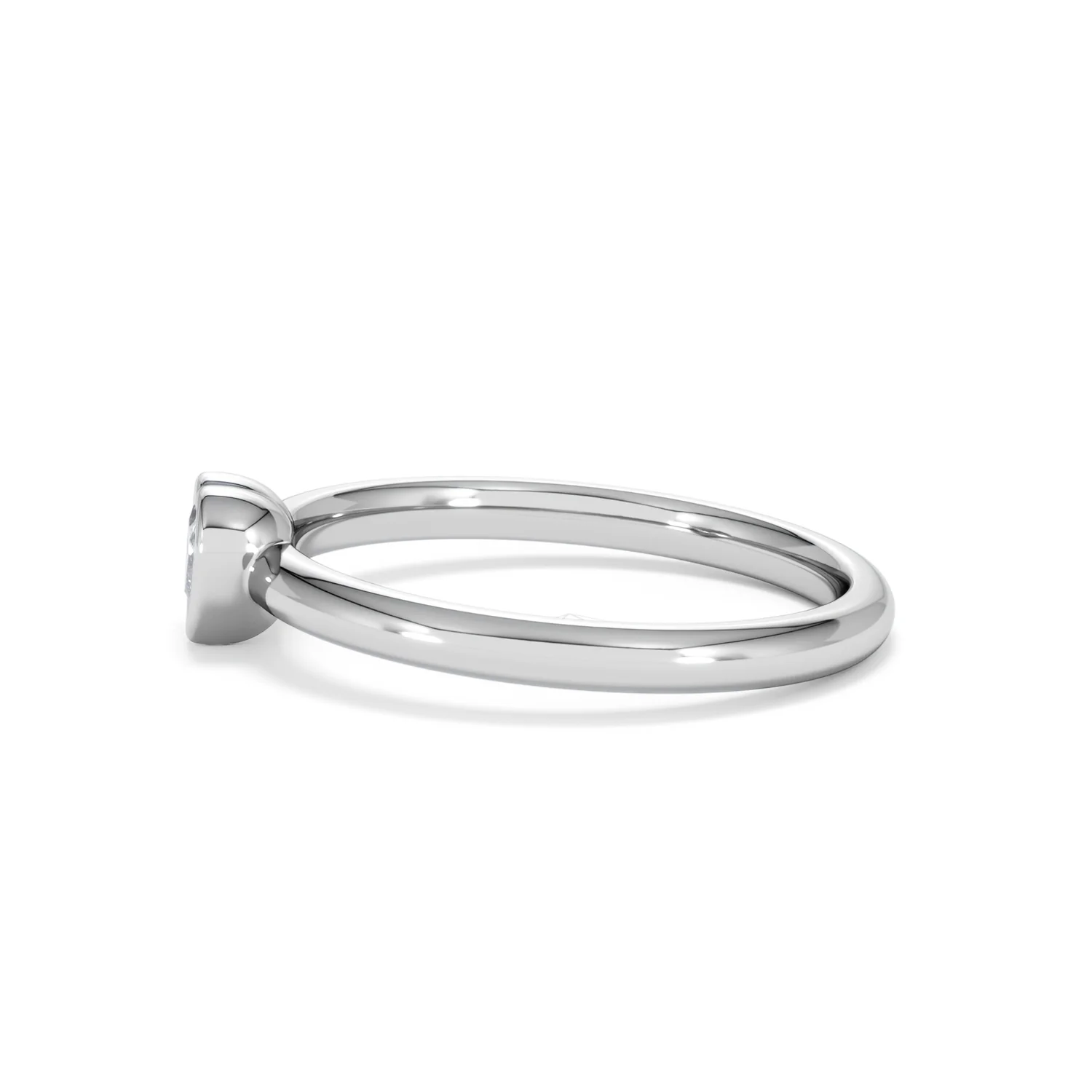 Horizon Heart Cut Lab Diamond Solitaire Ring 0.25ct H/SI in 925 Silver - Image 71