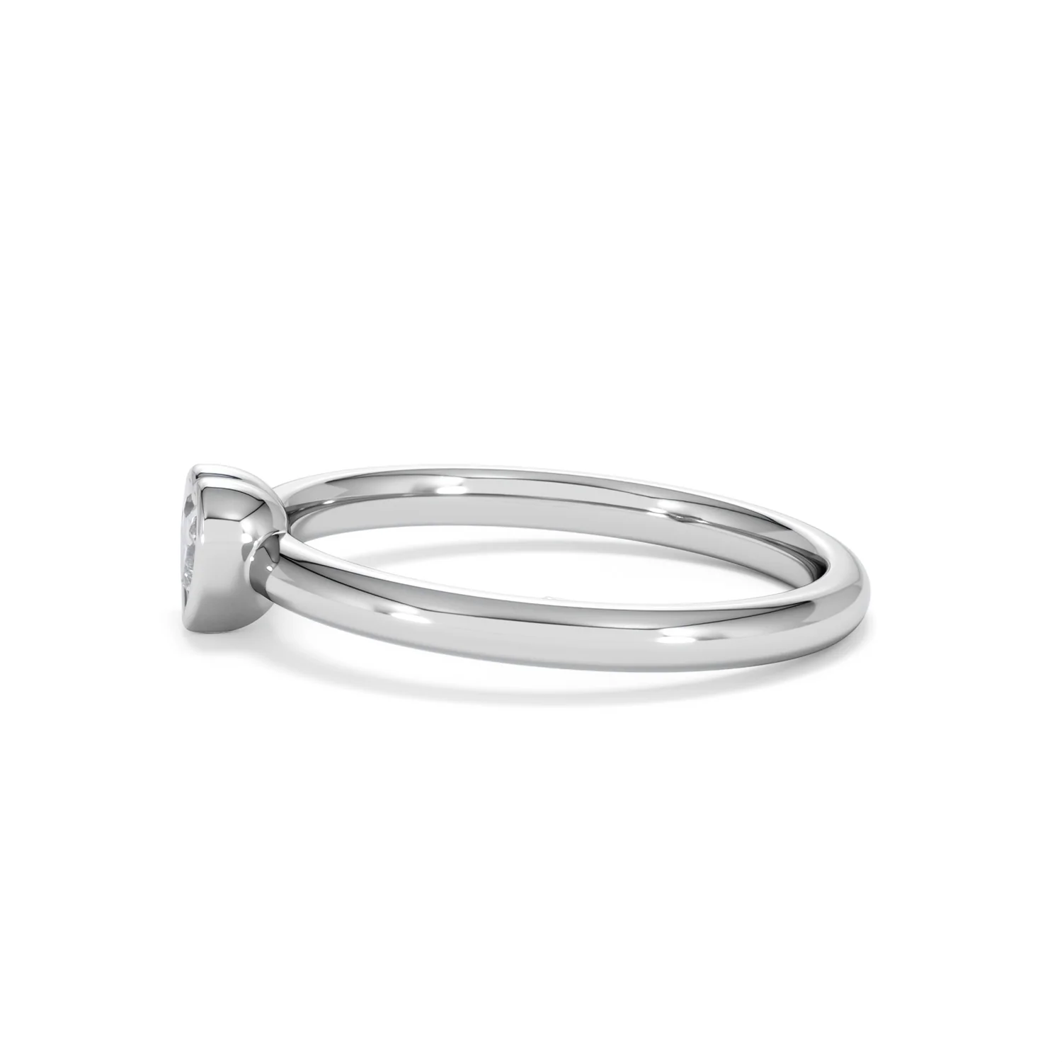 Horizon Heart Cut Lab Diamond Solitaire Ring 0.25ct H/SI in 925 Silver - Image 72