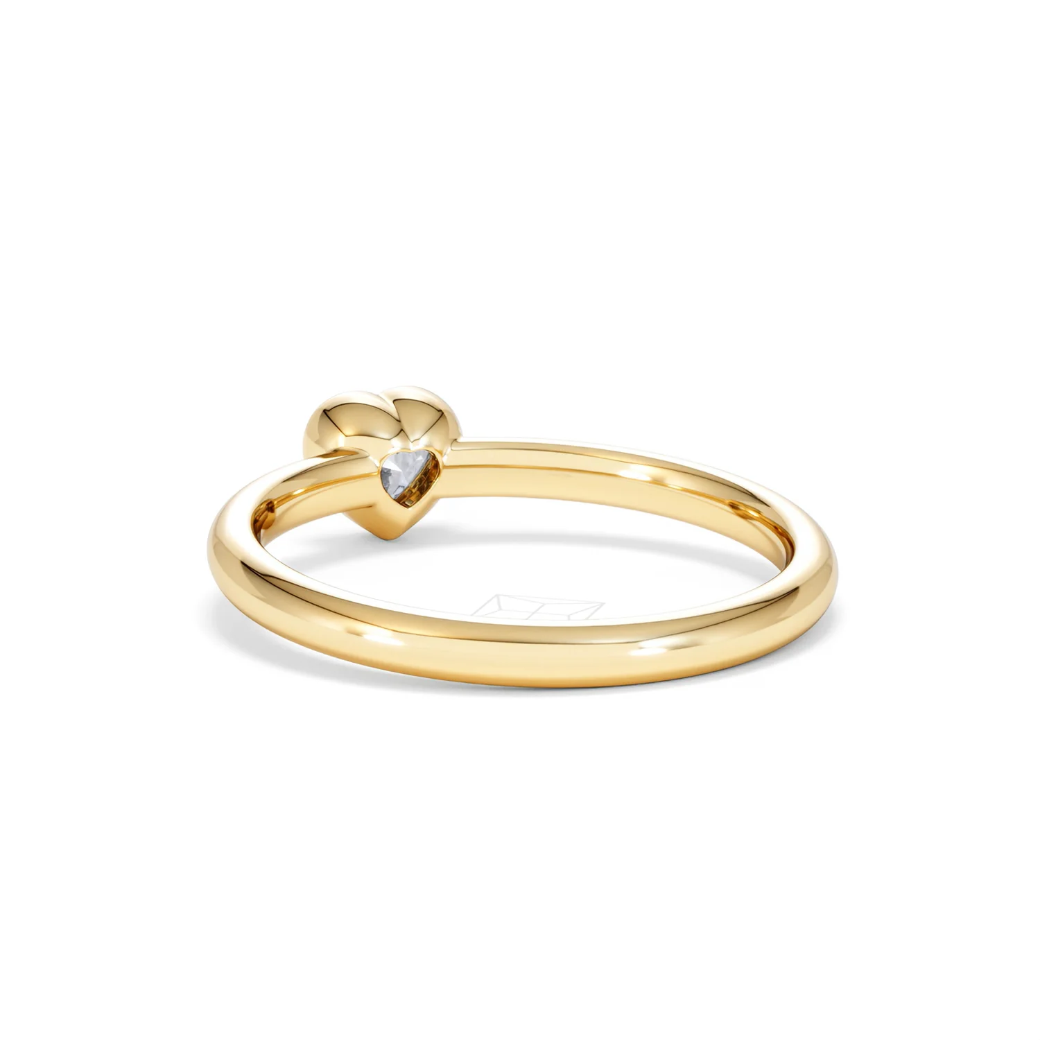 Horizon Heart Cut Lab Diamond Solitaire Ring 0.25ct H/SI in 9K Gold - Image 56
