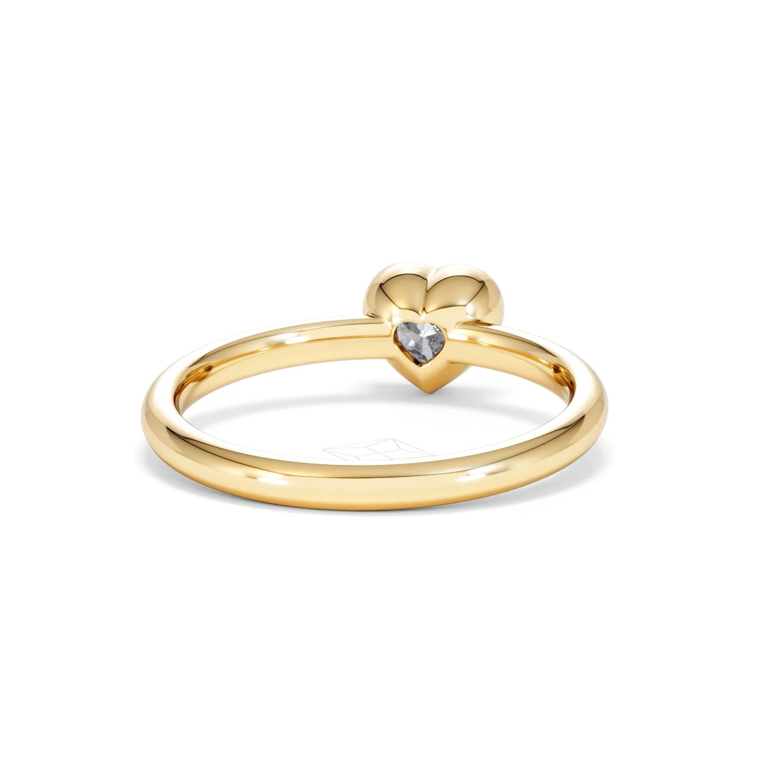 Horizon Heart Cut Lab Diamond Solitaire Ring 0.50ct H/SI in 9K Gold - Image 47