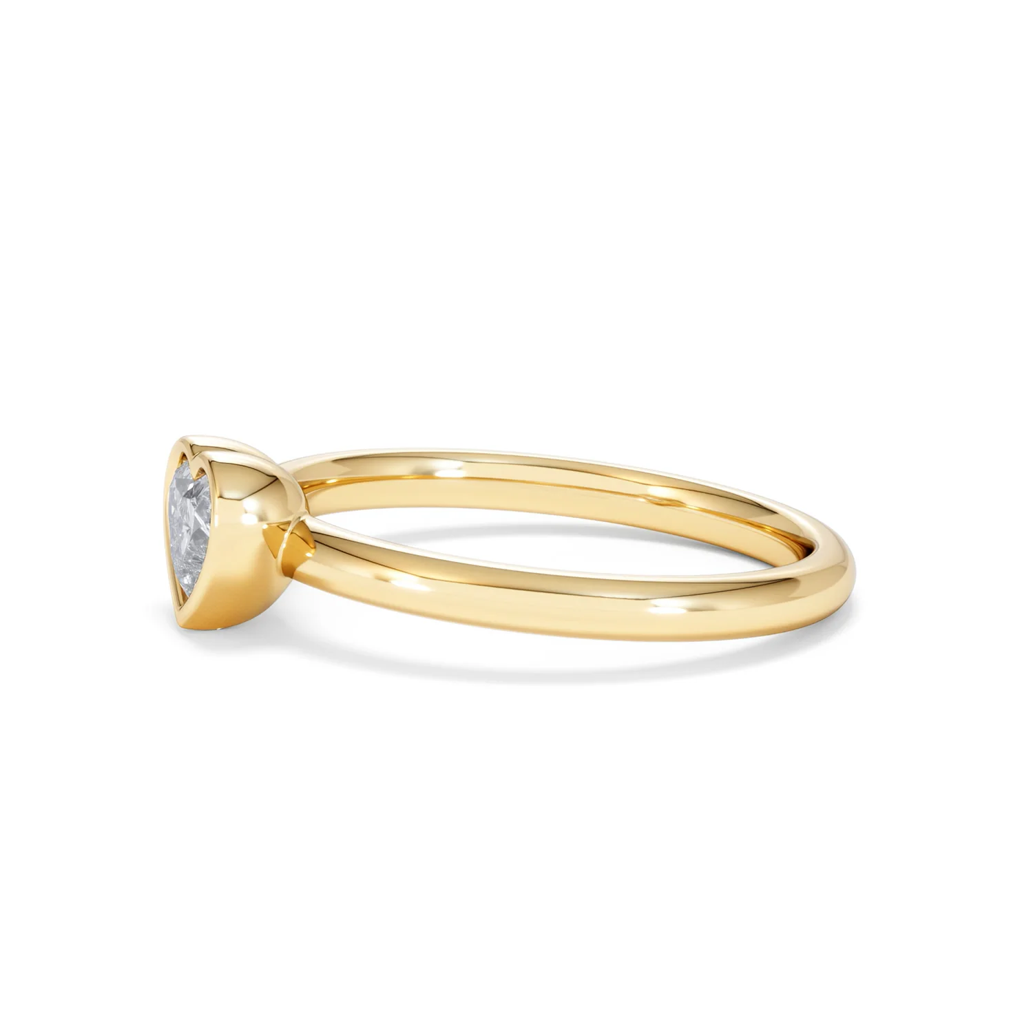 Horizon Heart Cut Lab Diamond Solitaire Ring 0.50ct H/SI in 9K Gold - Image 74