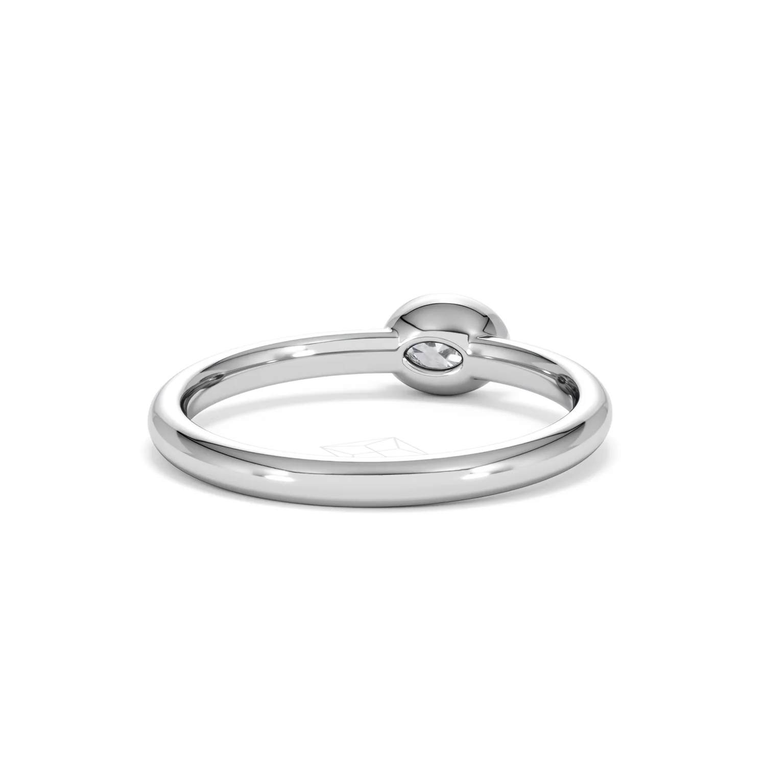 Horizon Oval Cut Lab Diamond Solitaire Ring 0.25ct H/SI in 925 Silver - Image 46