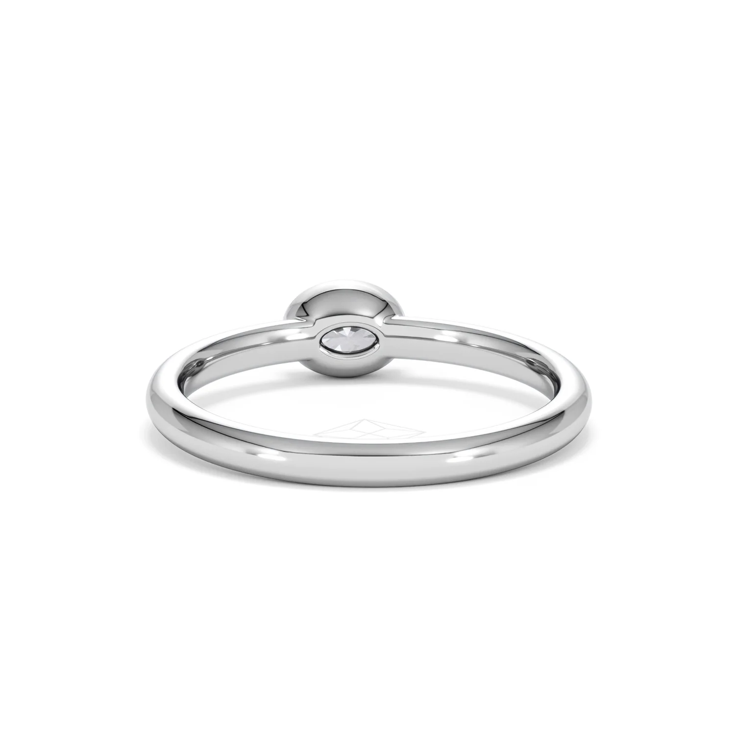 Horizon Oval Cut Lab Diamond Solitaire Ring 0.25ct H/SI in 925 Silver - Image 51