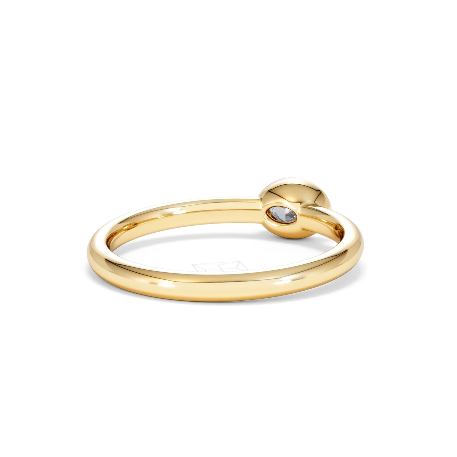Horizon Oval Cut Lab Diamond Solitaire Ring 0.25ct H/SI in 9K Gold - Image 44