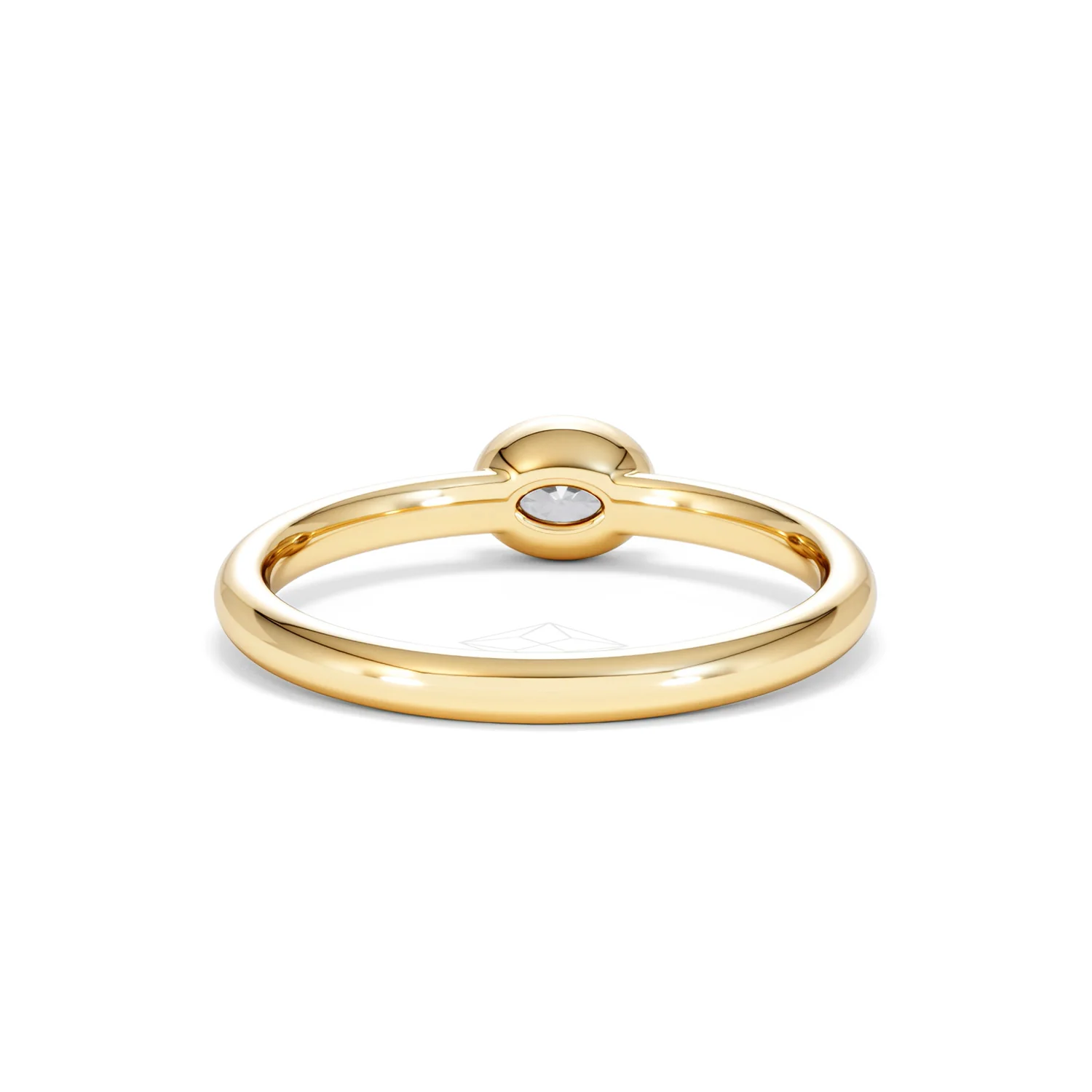 Horizon Oval Cut Lab Diamond Solitaire Ring 0.25ct H/SI in 9K Gold - Image 50