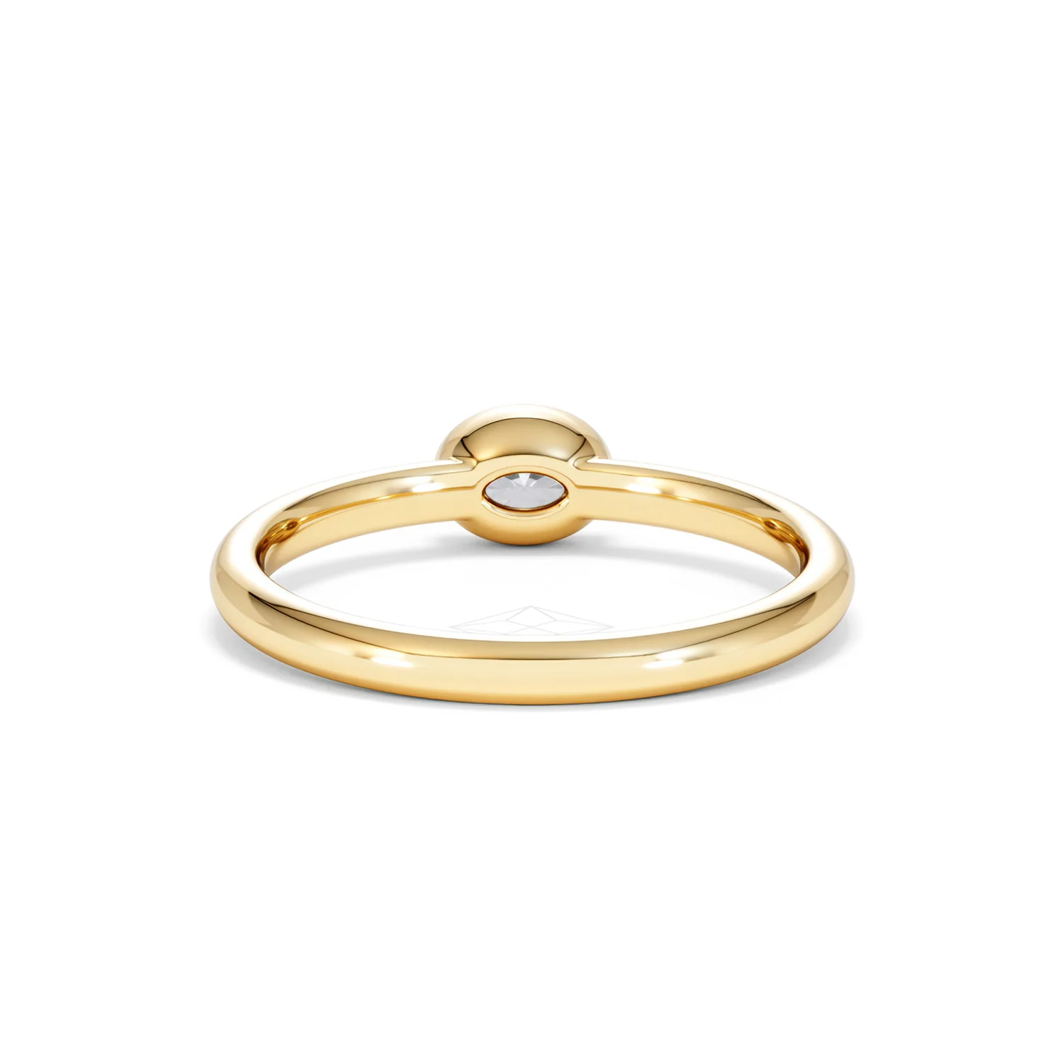 Horizon Oval Cut Lab Diamond Solitaire Ring 0.25ct H/SI in 9K Gold - Image 51
