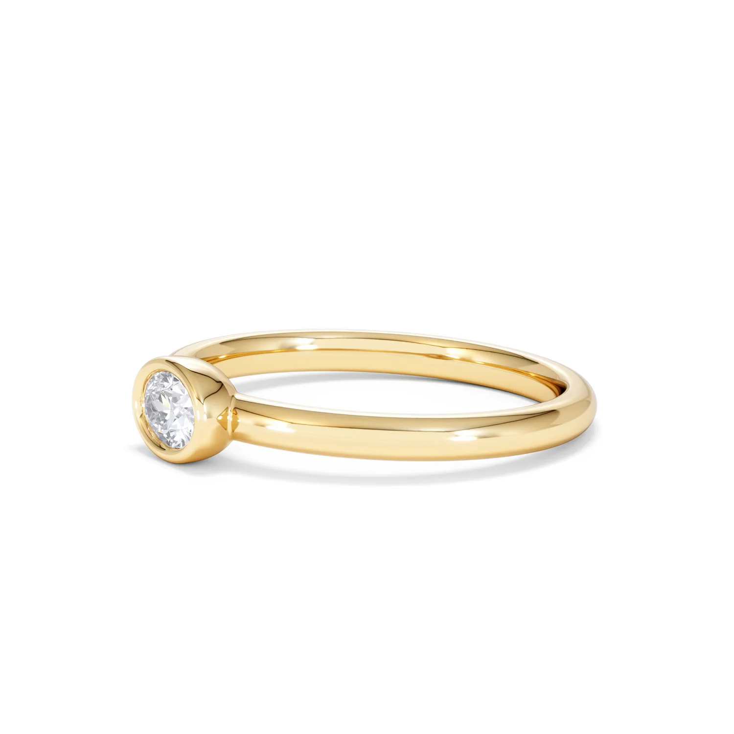 Horizon Oval Cut Lab Diamond Solitaire Ring 0.25ct H/SI in 9K Gold - Image 78