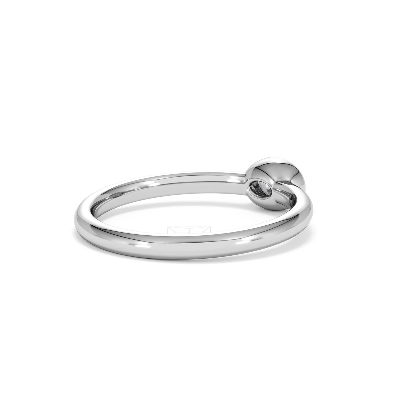Horizon Oval Cut Lab Diamond Solitaire Ring 0.25ct H/SI in 9K White Gold - Image 40
