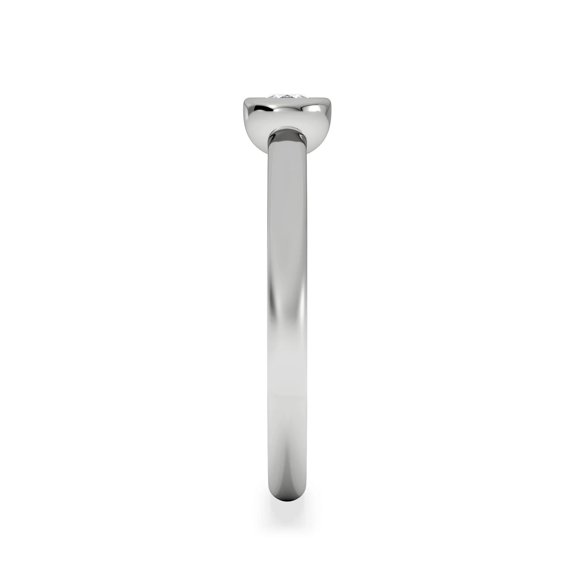 Horizon Oval Cut Lab Diamond Solitaire Ring 0.25ct H/SI in 9K White Gold - Image 5