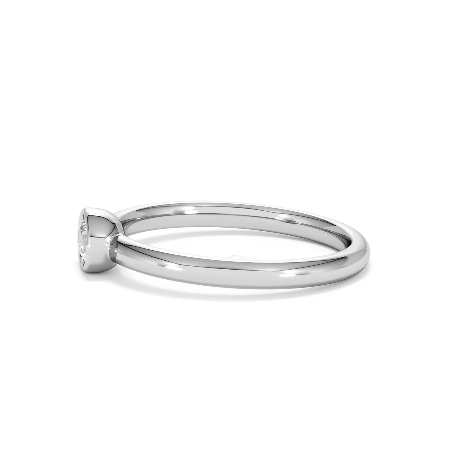 Horizon Oval Cut Lab Diamond Solitaire Ring 0.25ct H/SI in 9K White Gold - Image 72
