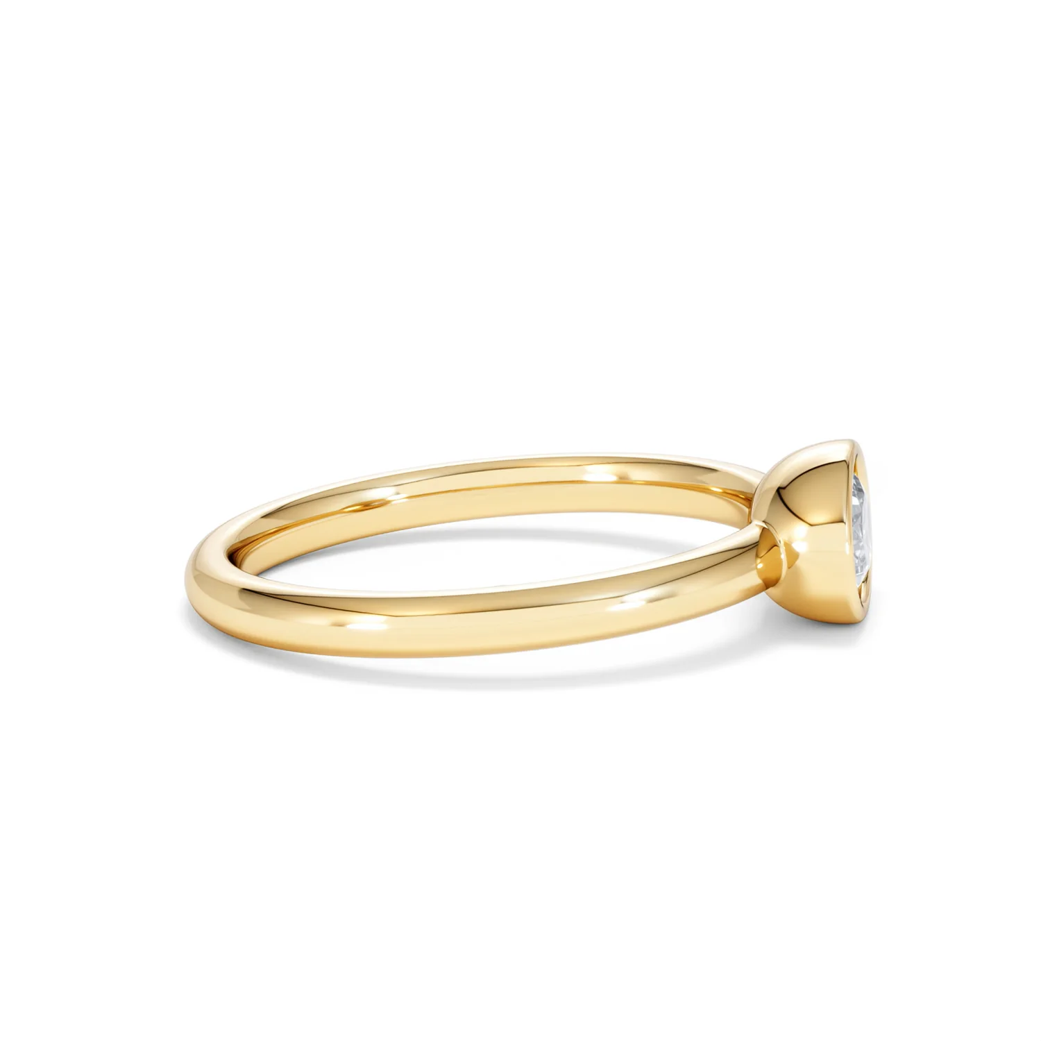 Horizon Oval Cut Lab Diamond Solitaire Ring 0.50ct H/SI in 9K Gold - Image 28