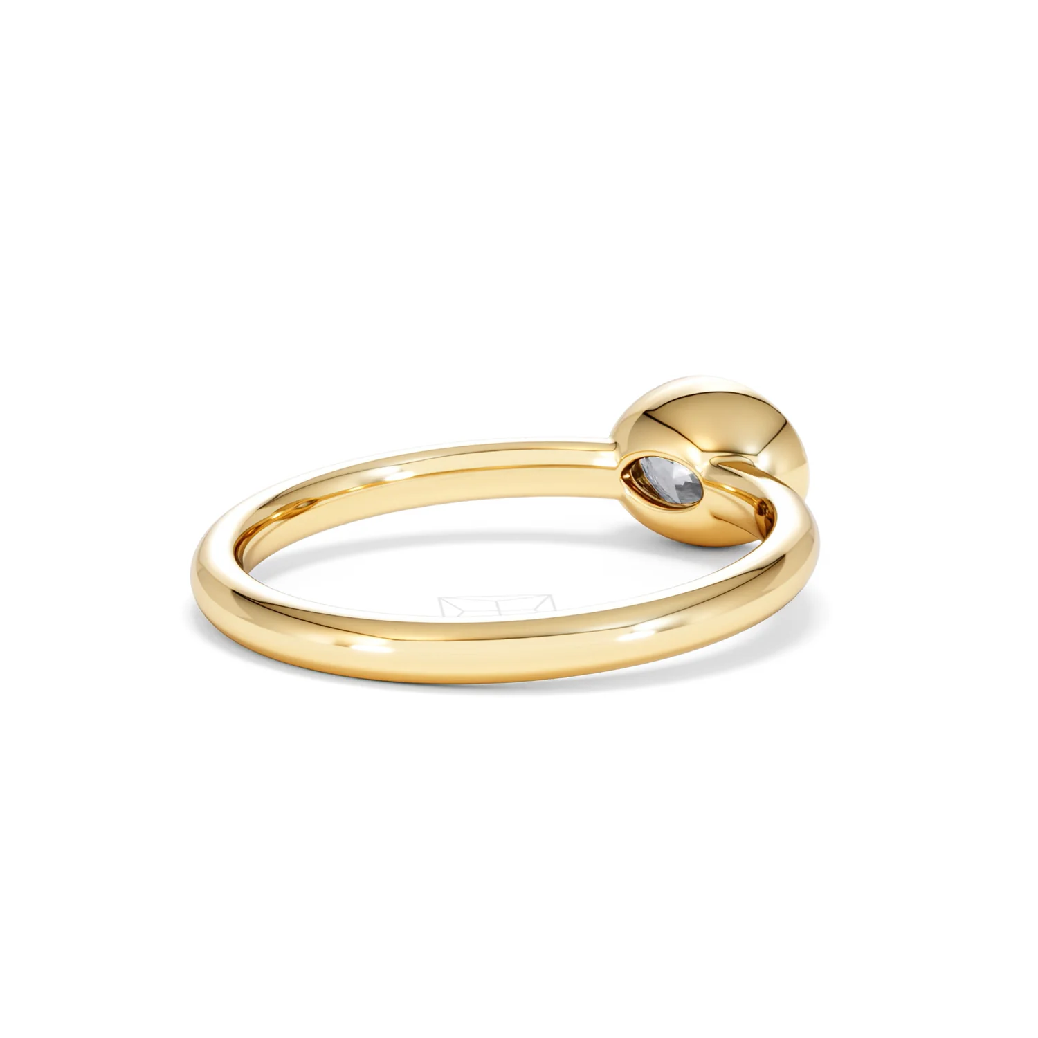 Horizon Oval Cut Lab Diamond Solitaire Ring 0.50ct H/SI in 9K Gold - Image 41