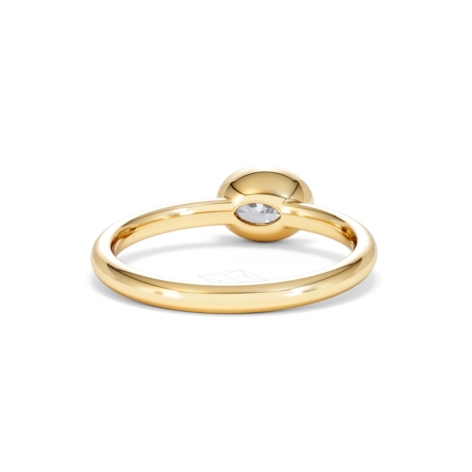 Horizon Oval Cut Lab Diamond Solitaire Ring 0.50ct H/SI in 9K Gold - Image 47