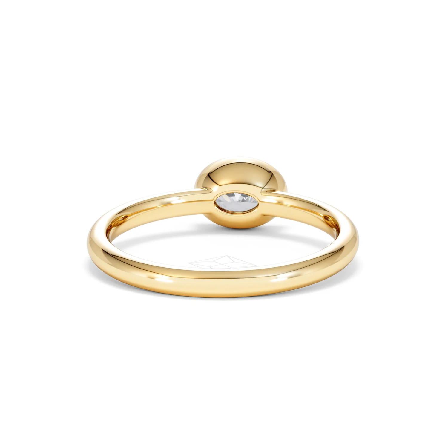 Horizon Oval Cut Lab Diamond Solitaire Ring 0.50ct H/SI in 9K Gold - Image 48