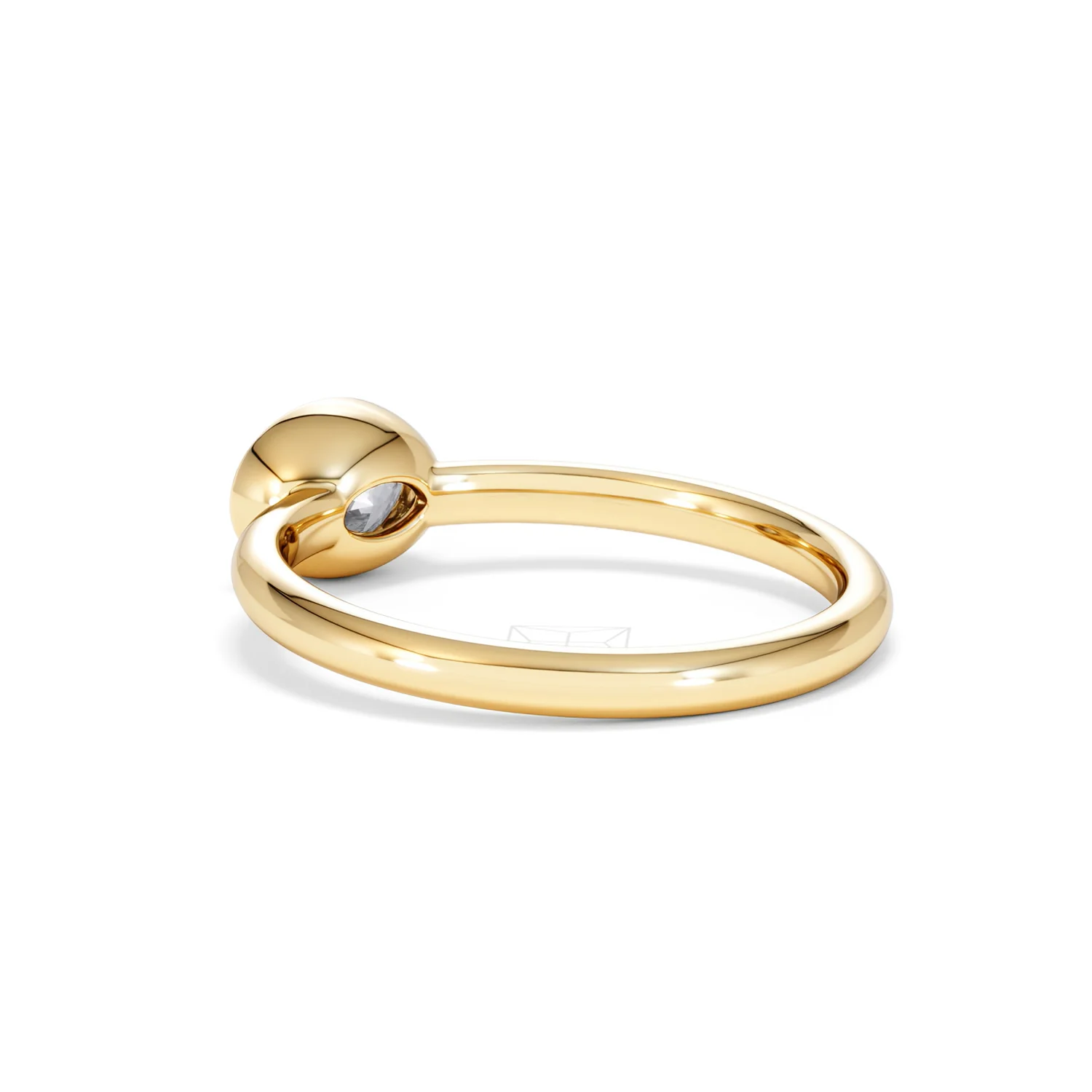Horizon Oval Cut Lab Diamond Solitaire Ring 0.50ct H/SI in 9K Gold - Image 59