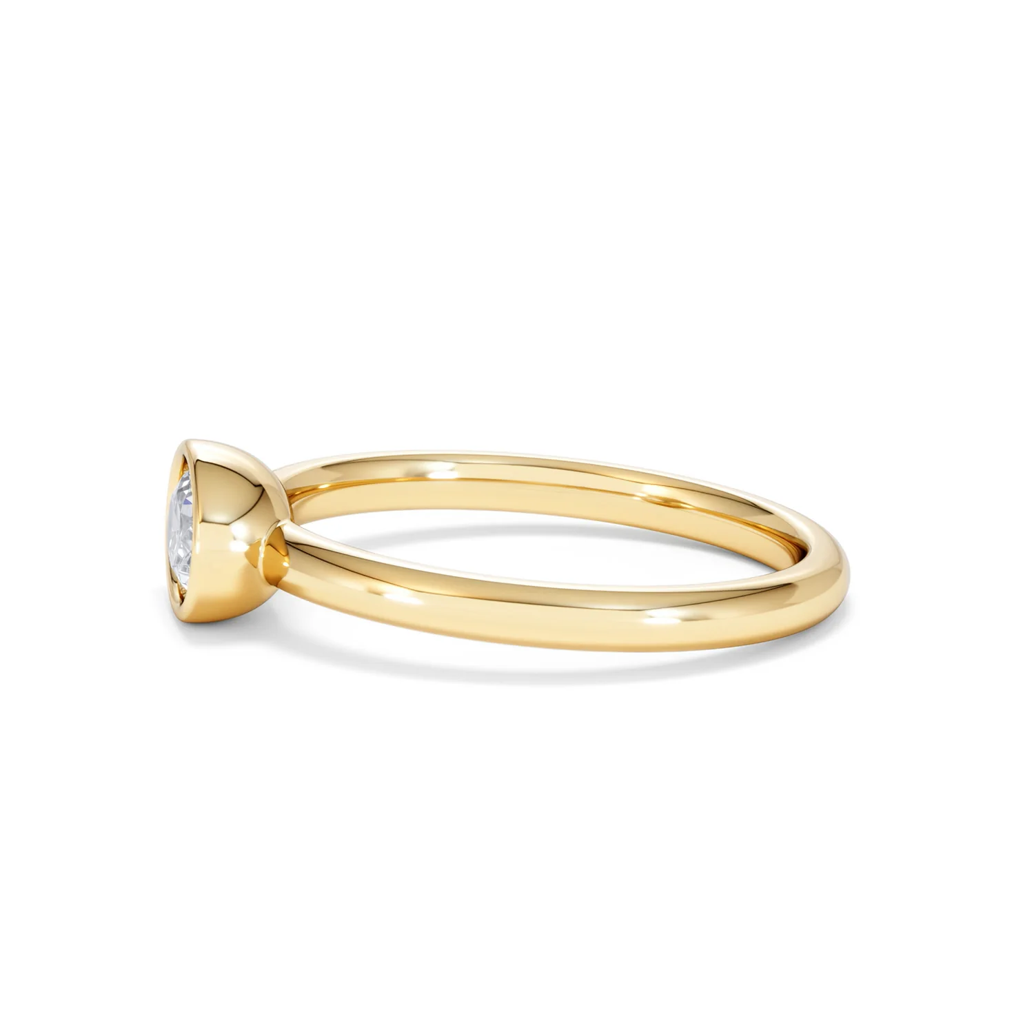 Horizon Oval Cut Lab Diamond Solitaire Ring 0.50ct H/SI in 9K Gold - Image 72