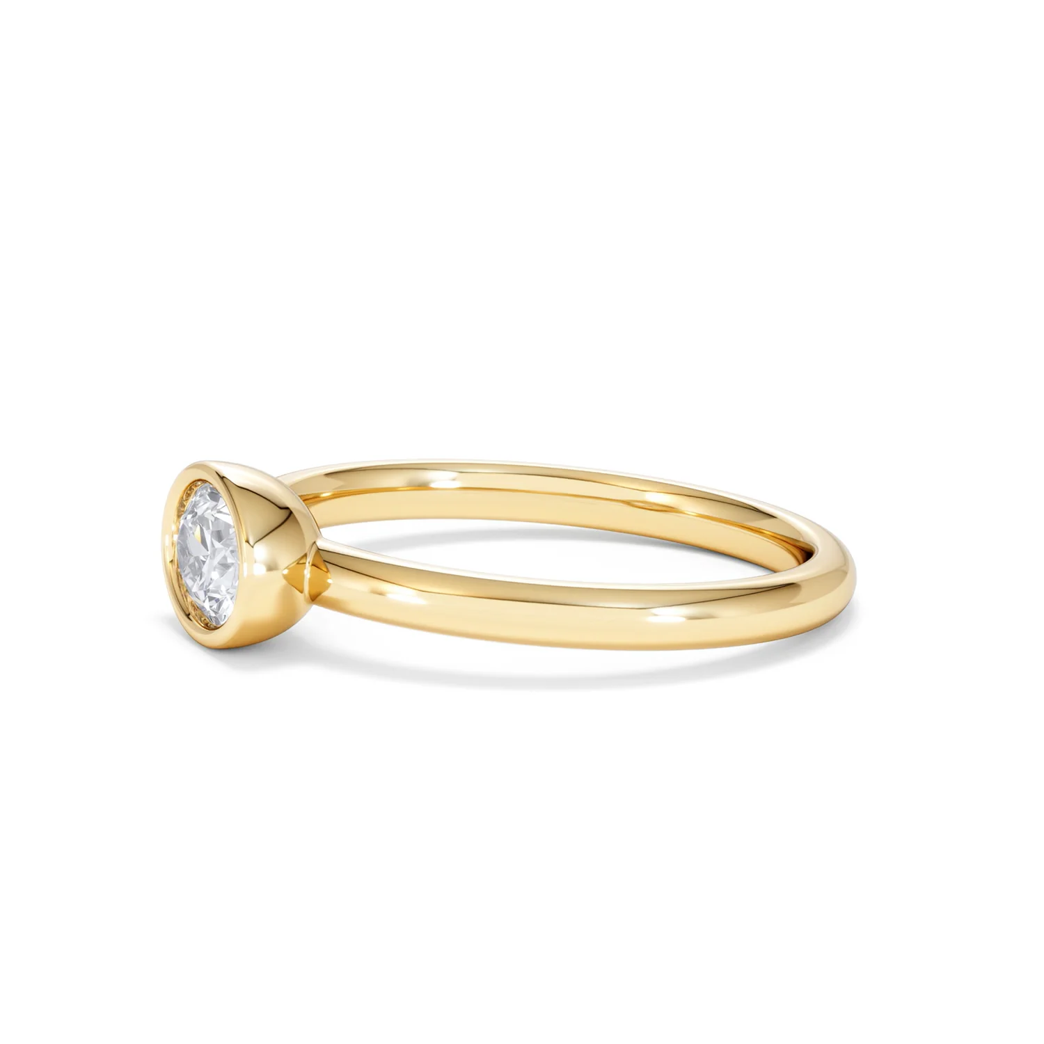 Horizon Oval Cut Lab Diamond Solitaire Ring 0.50ct H/SI in 9K Gold - Image 75