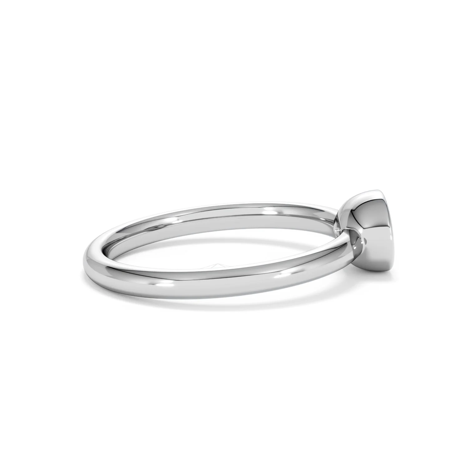 Horizon Oval Cut Lab Diamond Solitaire Ring 0.50ct H/SI in 9K White Gold - Image 31