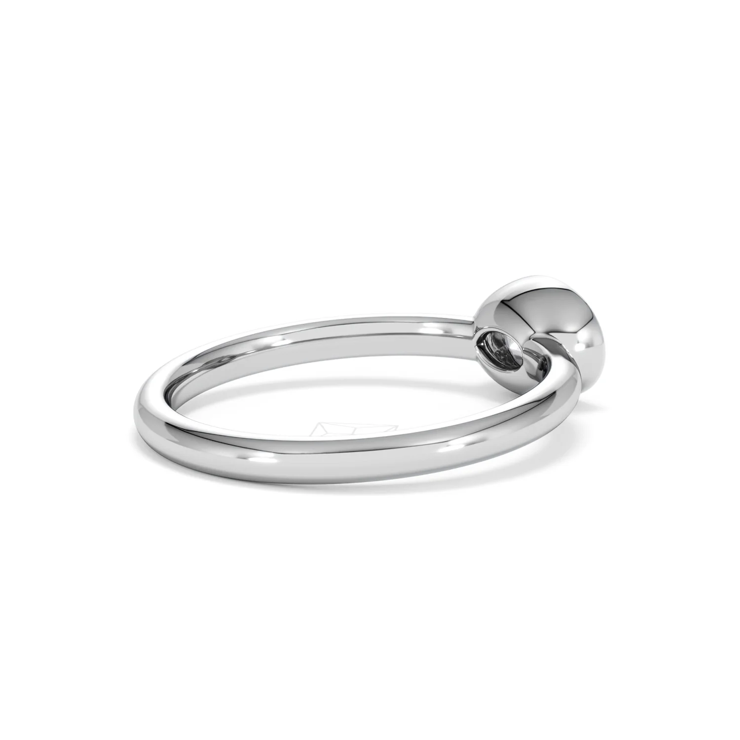 Horizon Oval Cut Lab Diamond Solitaire Ring 0.50ct H/SI in 9K White Gold - Image 38