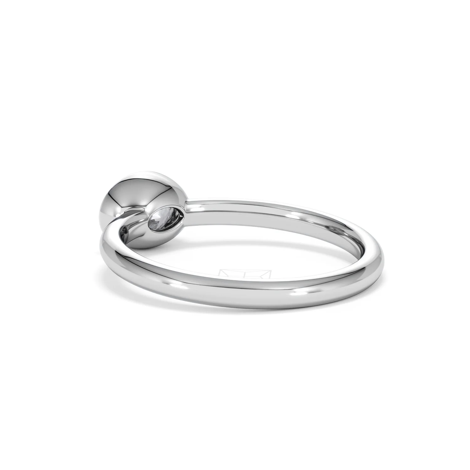 Horizon Oval Cut Lab Diamond Solitaire Ring 0.50ct H/SI in 9K White Gold - Image 59