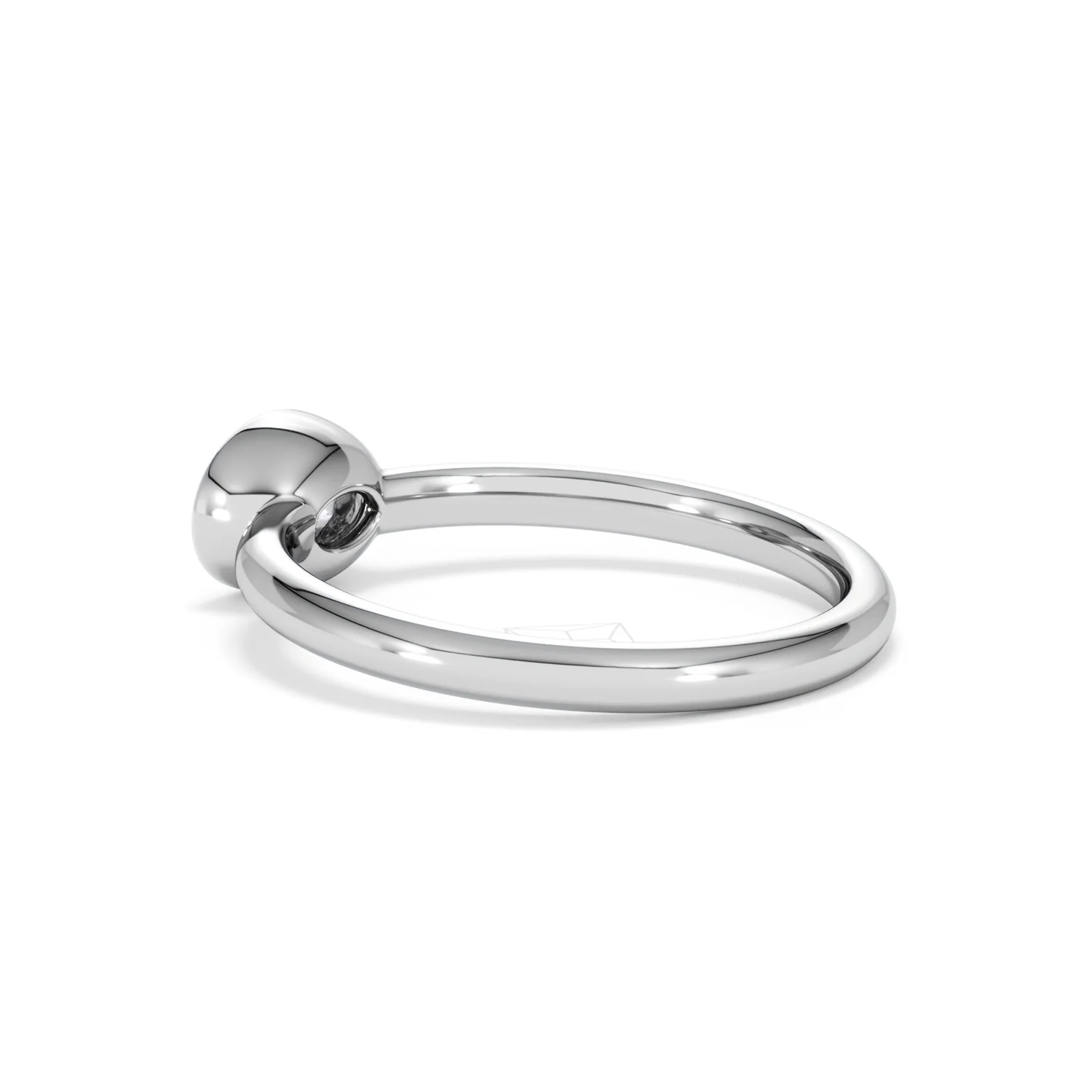 Horizon Oval Cut Lab Diamond Solitaire Ring 0.50ct H/SI in 9K White Gold - Image 62