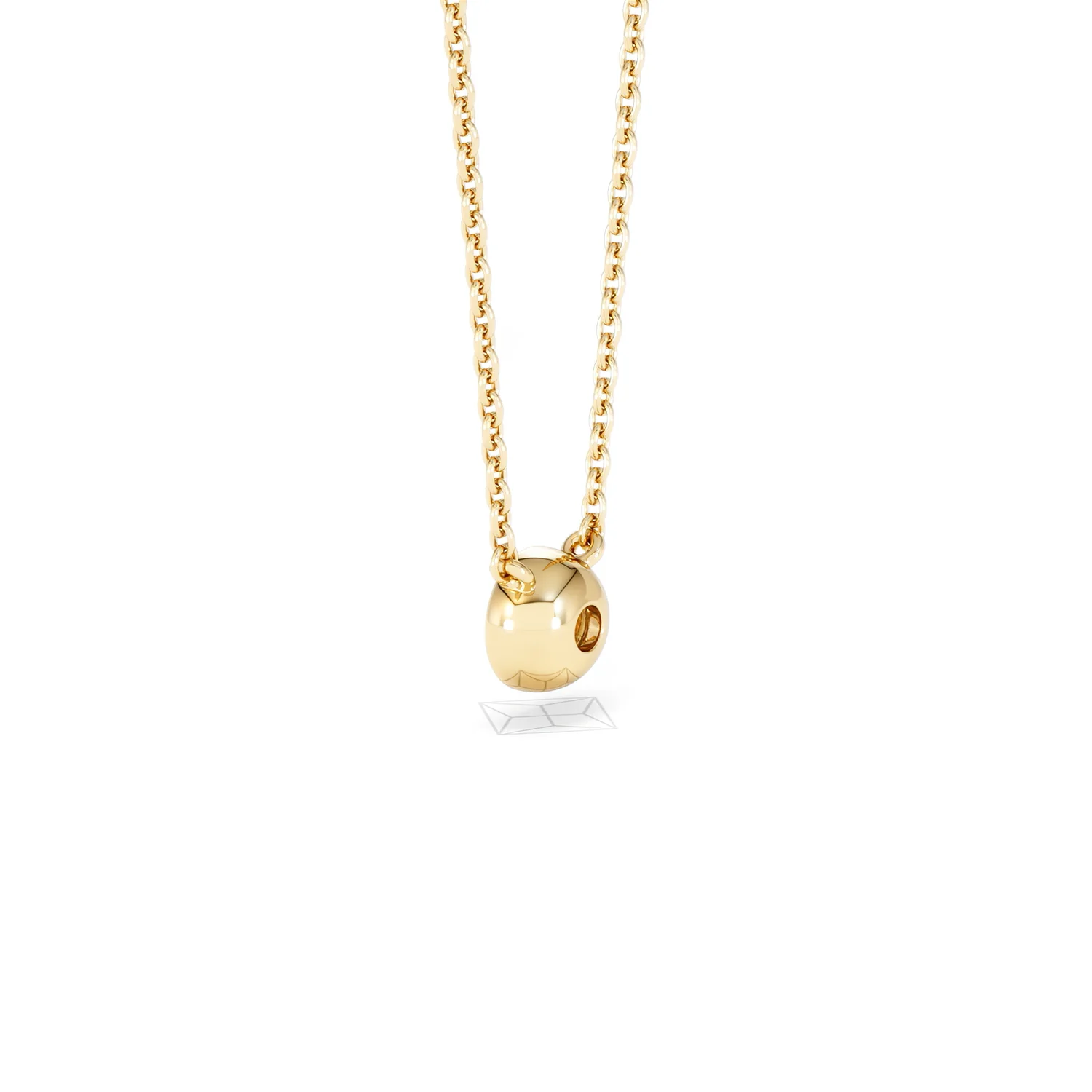 Horizon Round Cut Lab Diamond Solitaire Necklace 0.25ct H/SI in 18k Gold Vermeil - Image 62