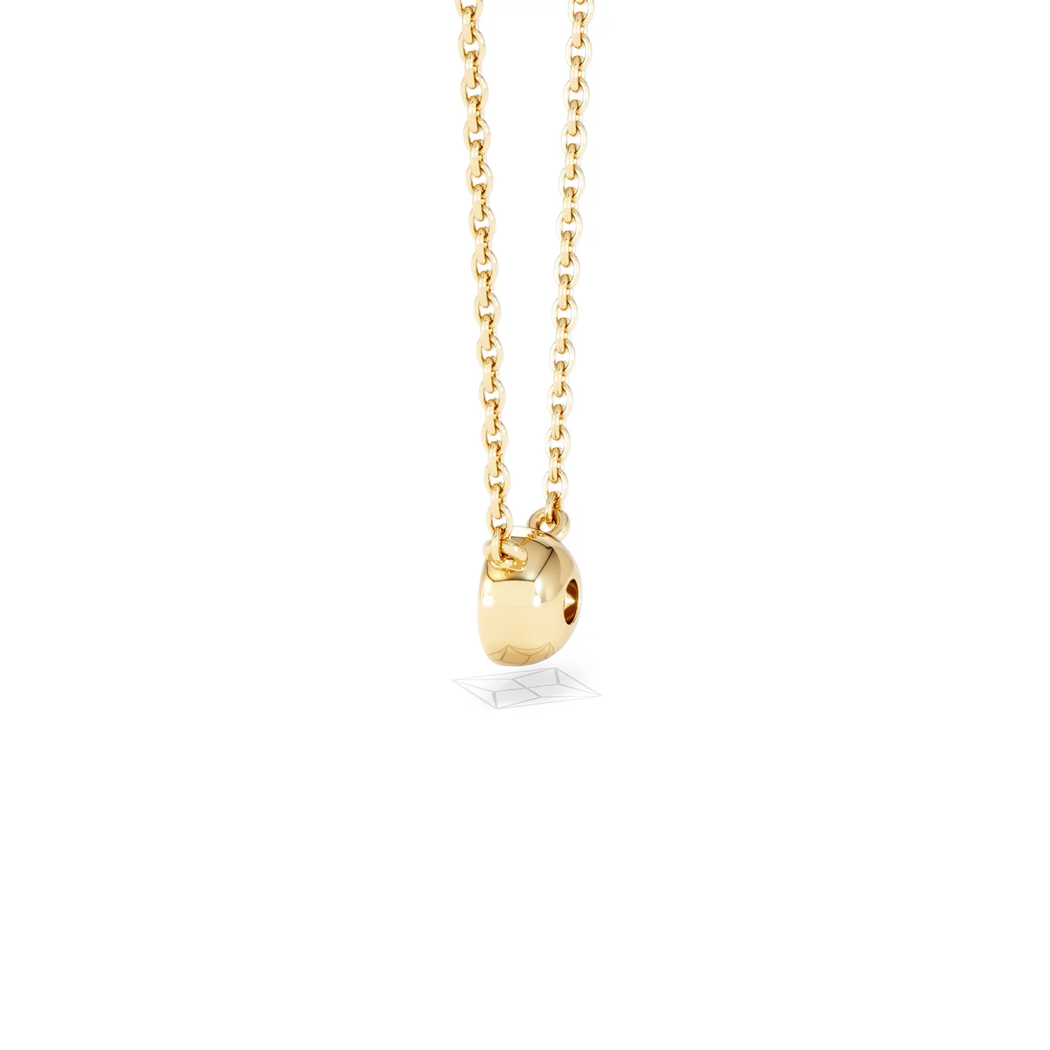 Horizon Round Cut Lab Diamond Solitaire Necklace 0.25ct H/SI in 18k Gold Vermeil - Image 65