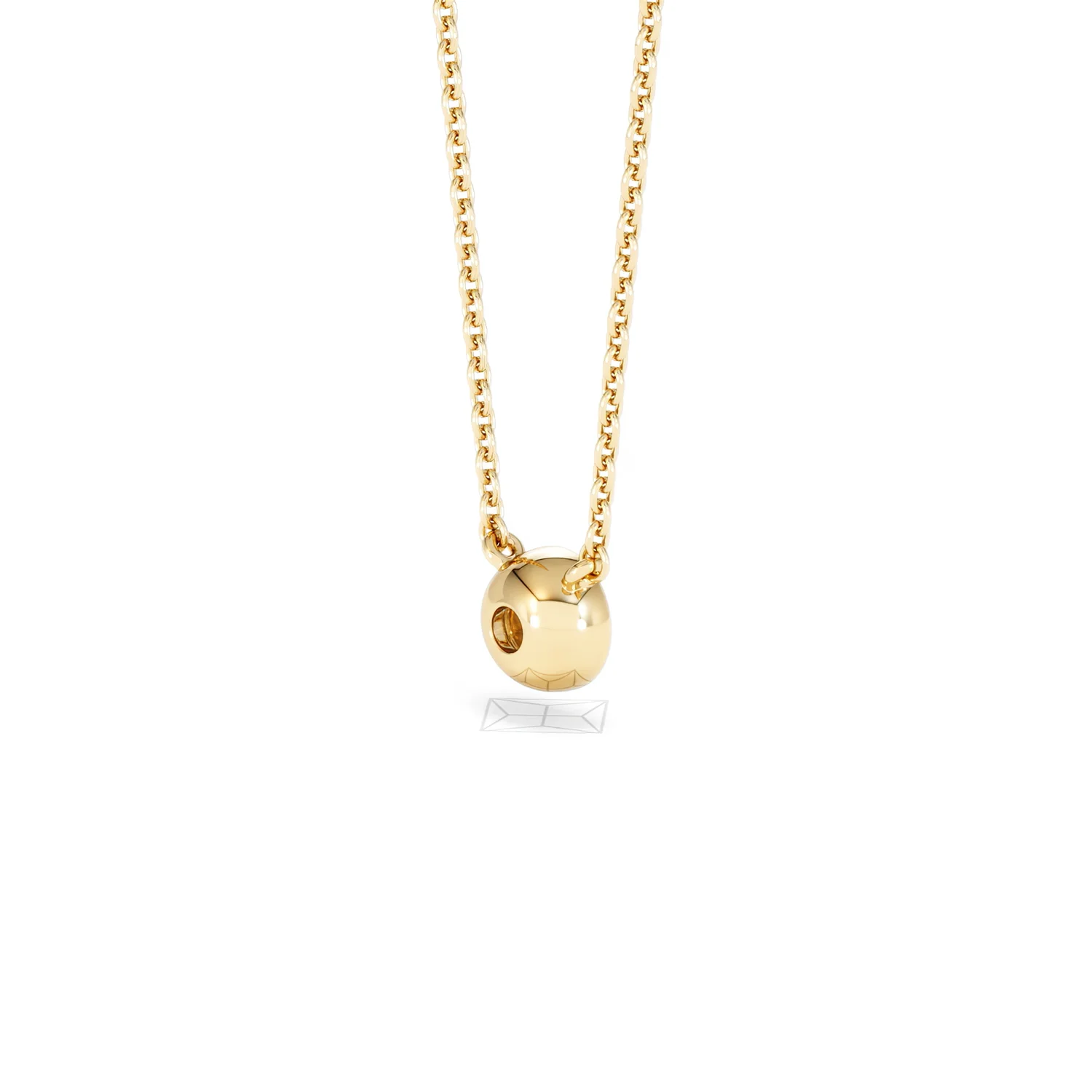 Horizon Round Cut Lab Diamond Solitaire Necklace 0.25ct H/SI in 9K Gold - Image 39