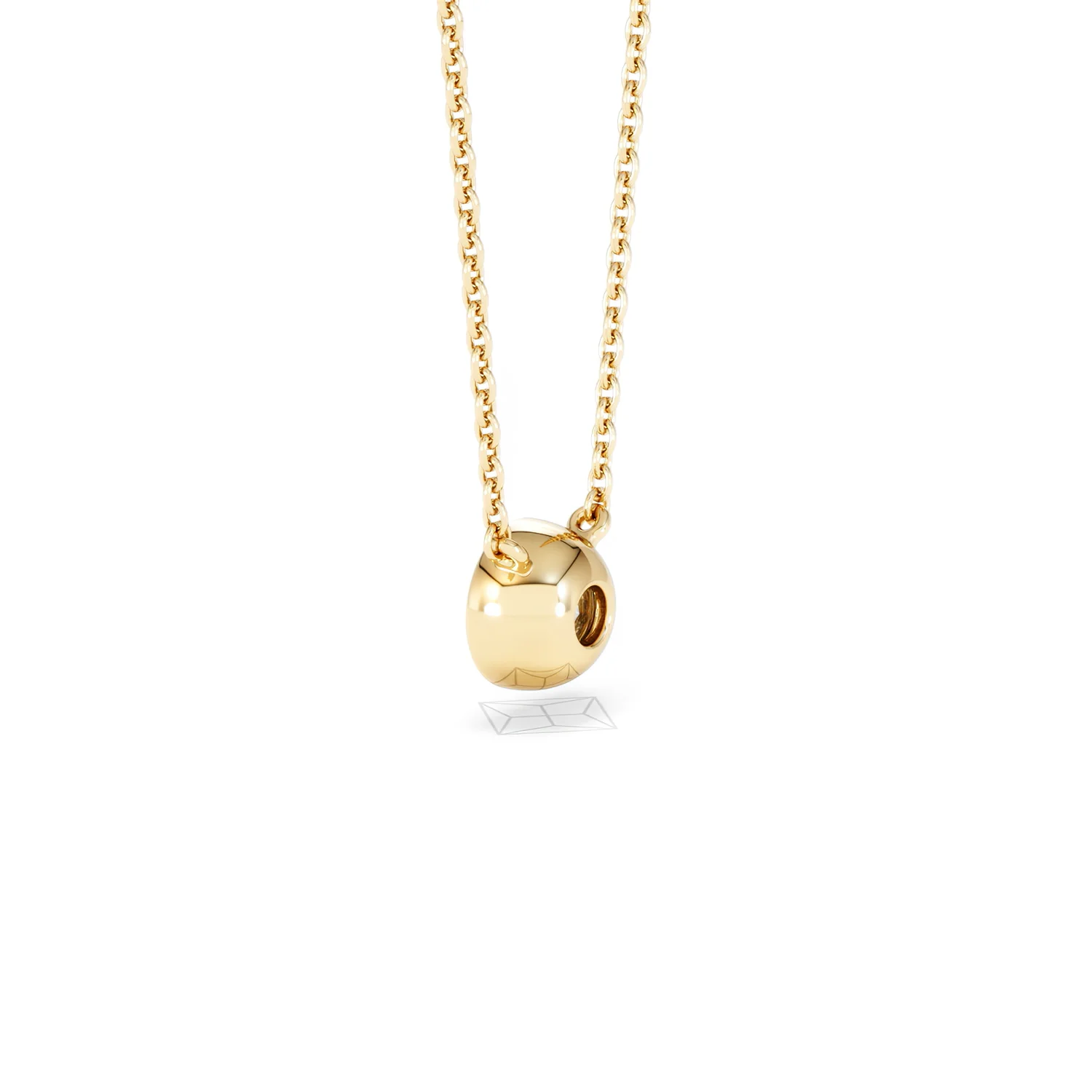 Horizon Round Cut Lab Diamond Solitaire Necklace 0.50ct H/SI in 9K Gold - Image 63
