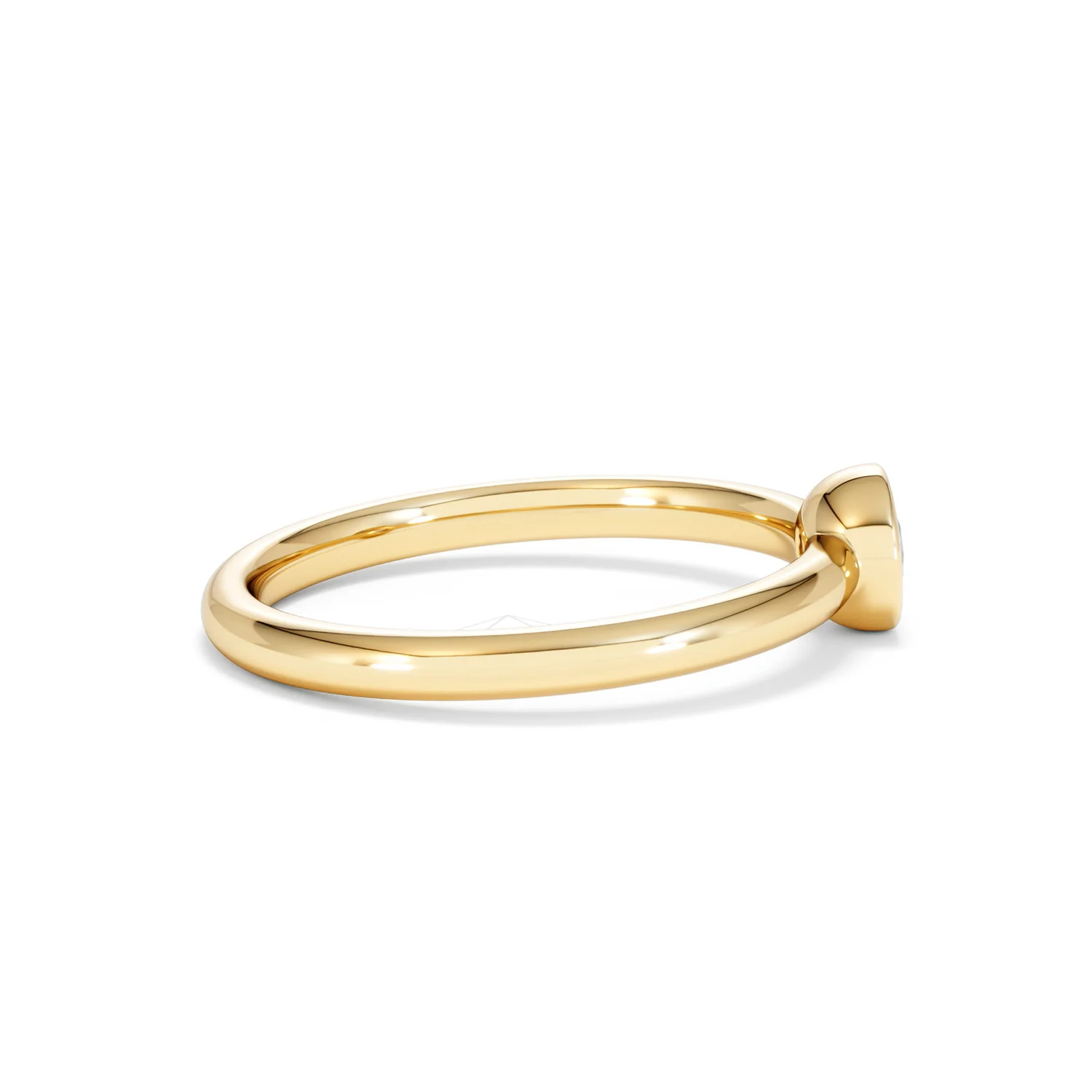 Horizon Round Cut Lab Diamond Solitaire Ring 0.25ct H/SI in 18k Gold Vermeil - Image 31