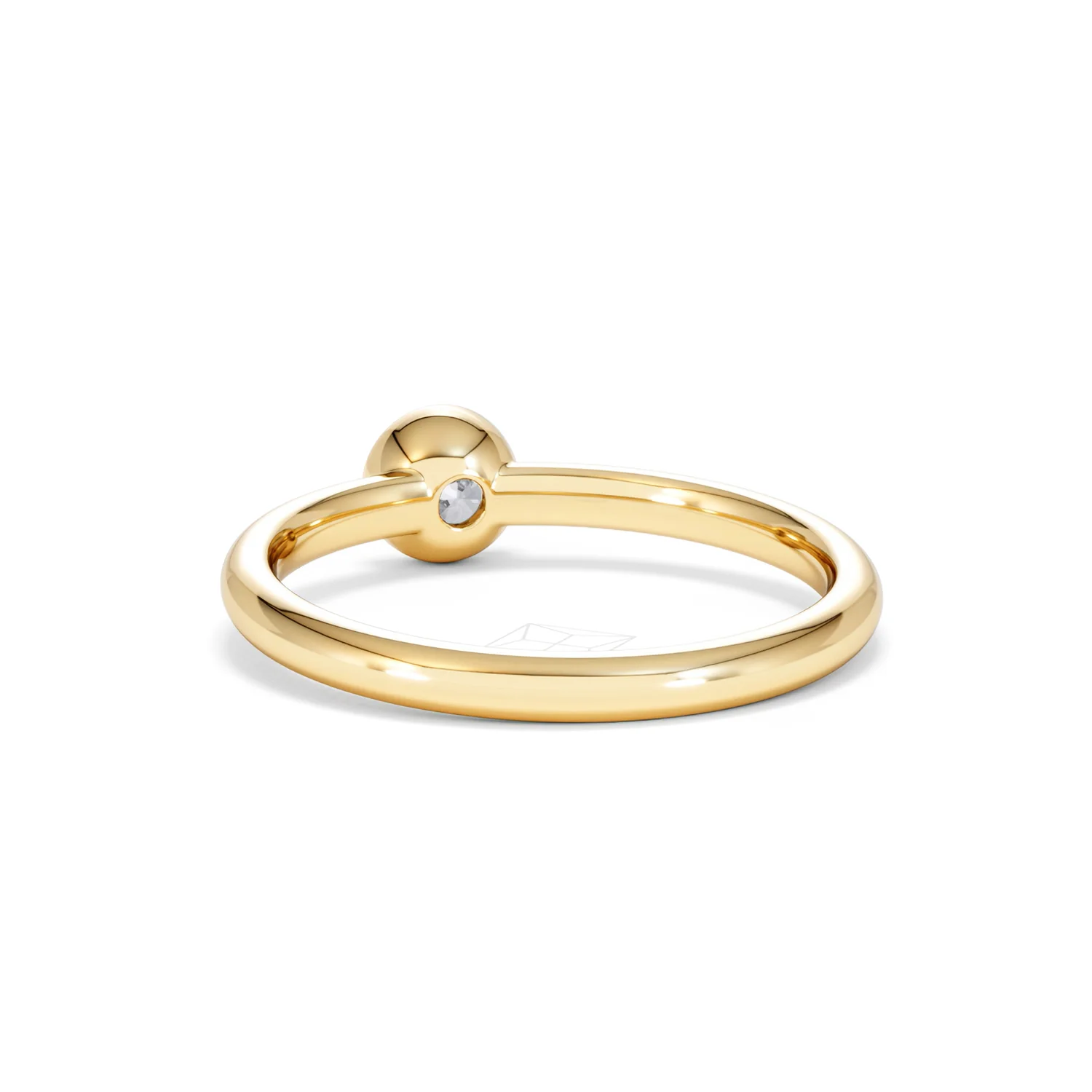 Horizon Round Cut Lab Diamond Solitaire Ring 0.25ct H/SI in 18k Gold Vermeil - Image 54