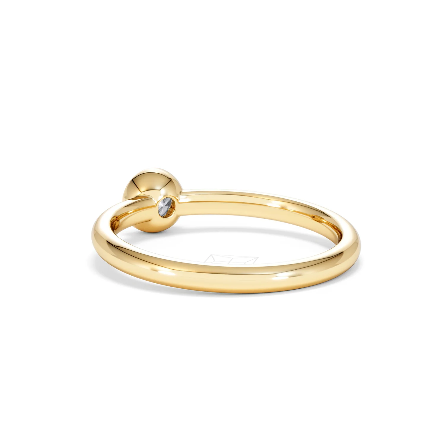 Horizon Round Cut Lab Diamond Solitaire Ring 0.25ct H/SI in 18k Gold Vermeil - Image 57