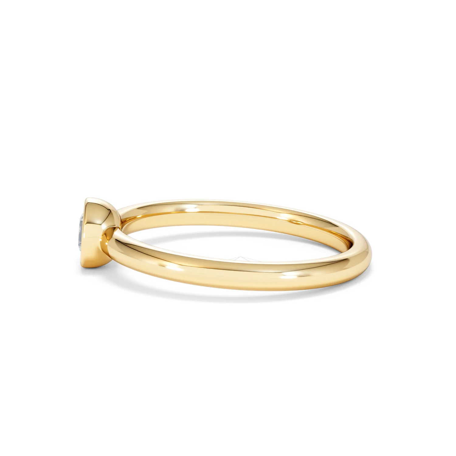 Horizon Round Cut Lab Diamond Solitaire Ring 0.25ct H/SI in 18k Gold Vermeil - Image 70