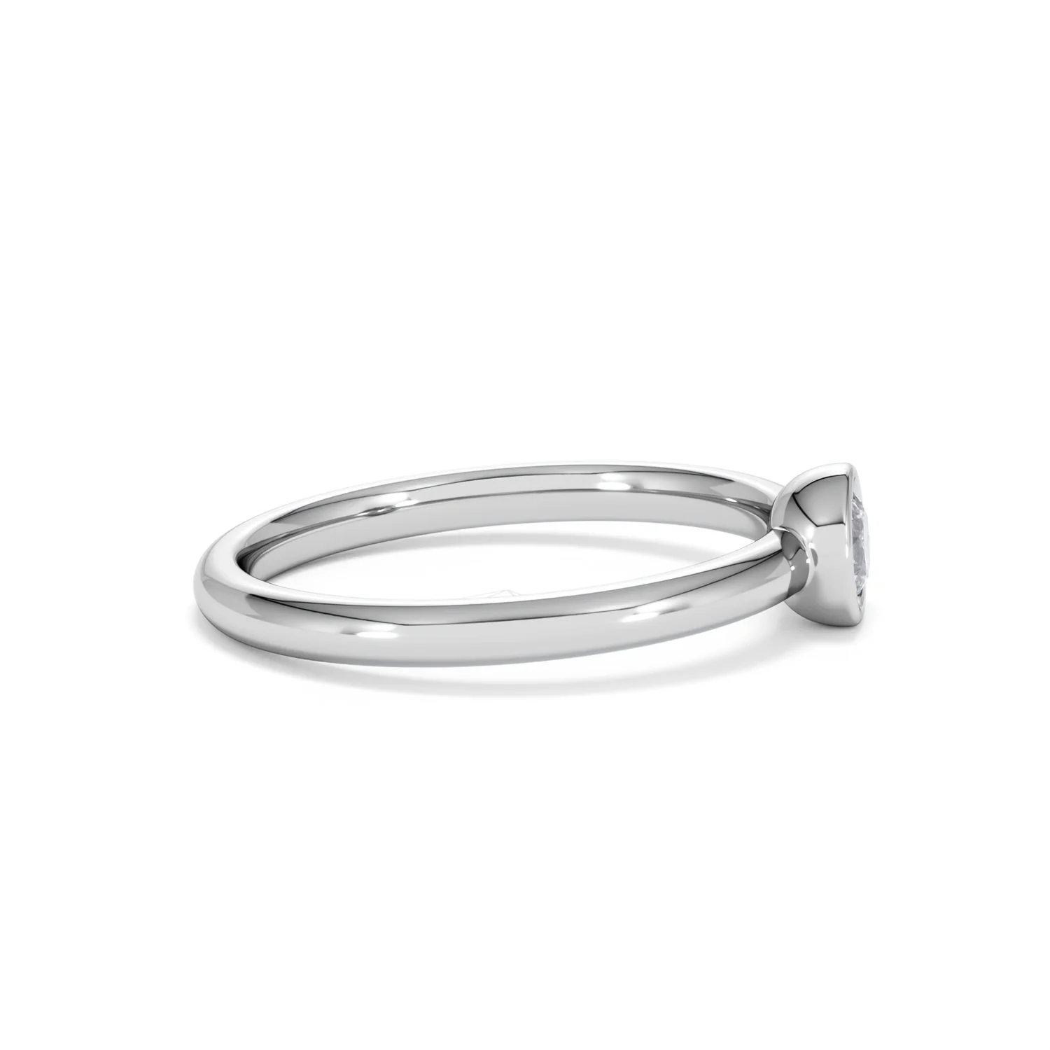 Horizon Round Cut Lab Diamond Solitaire Ring 0.25ct H/SI in 925 Silver - Image 28
