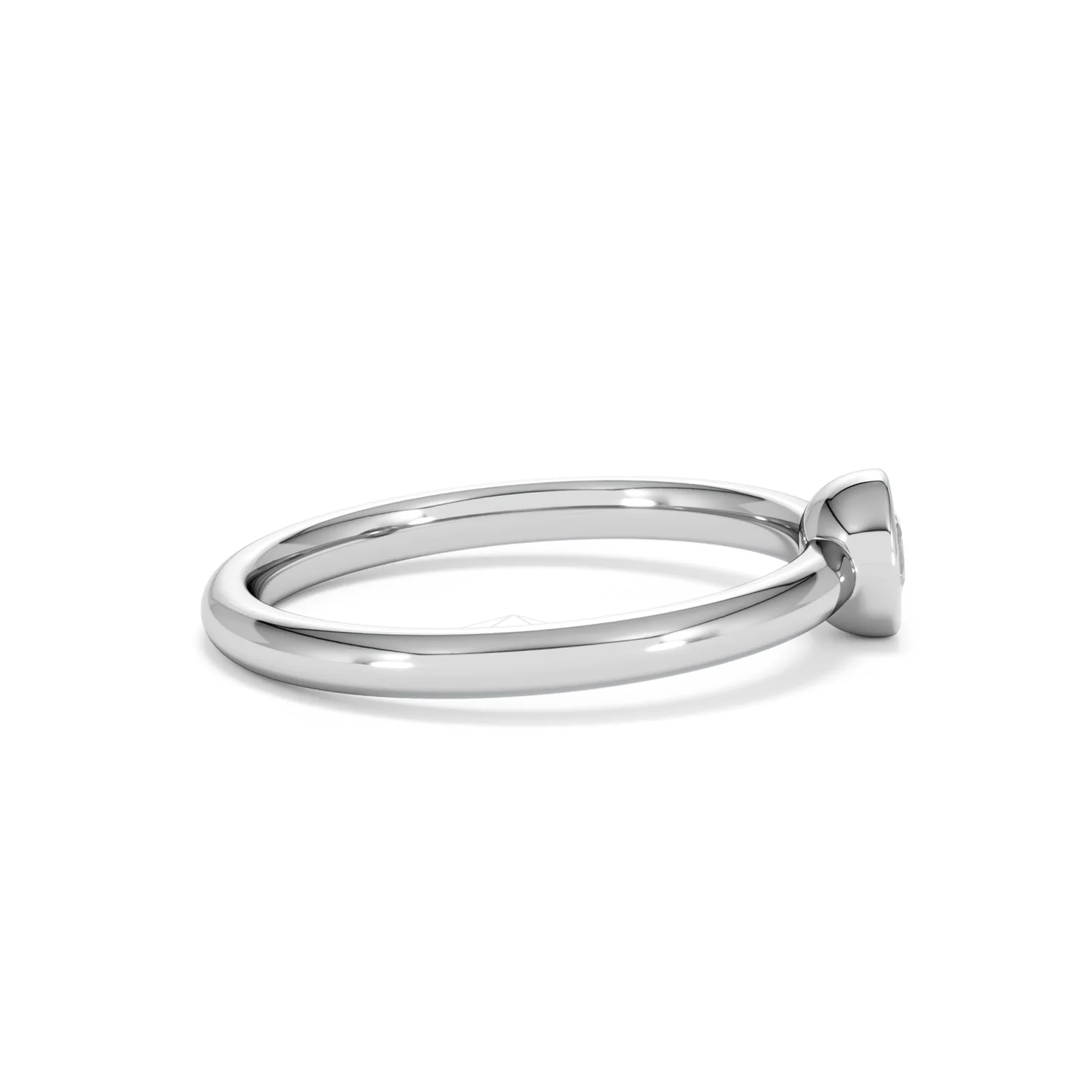 Horizon Round Cut Lab Diamond Solitaire Ring 0.25ct H/SI in 925 Silver - Image 30
