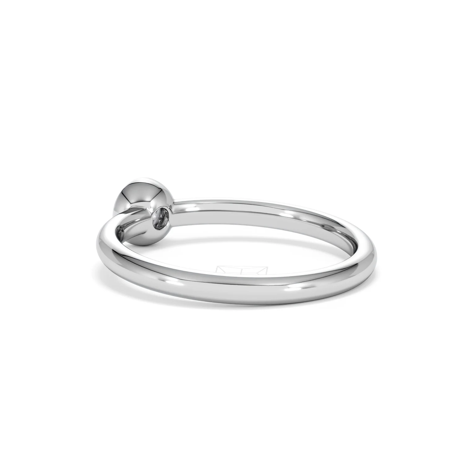 Horizon Round Cut Lab Diamond Solitaire Ring 0.25ct H/SI in 925 Silver - Image 59