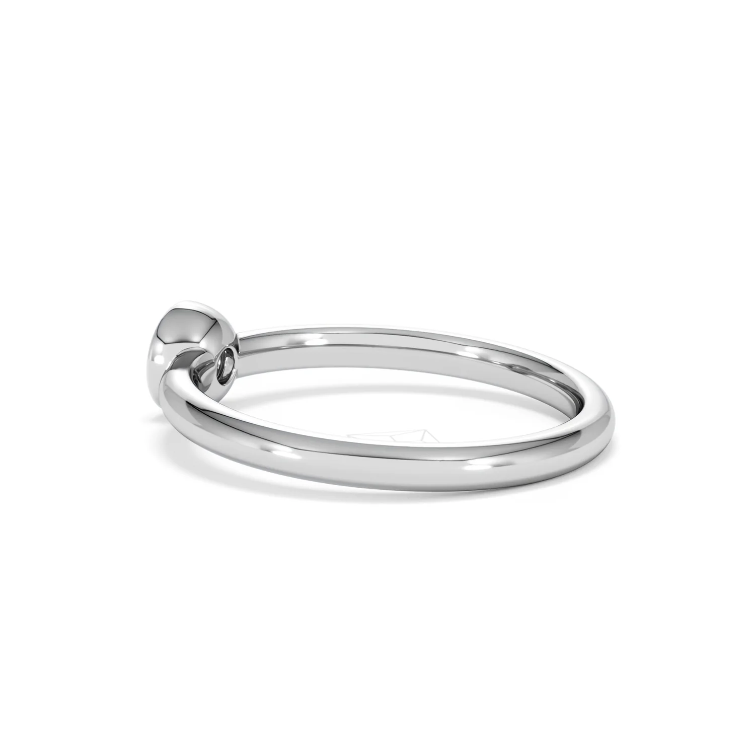 Horizon Round Cut Lab Diamond Solitaire Ring 0.25ct H/SI in 925 Silver - Image 63