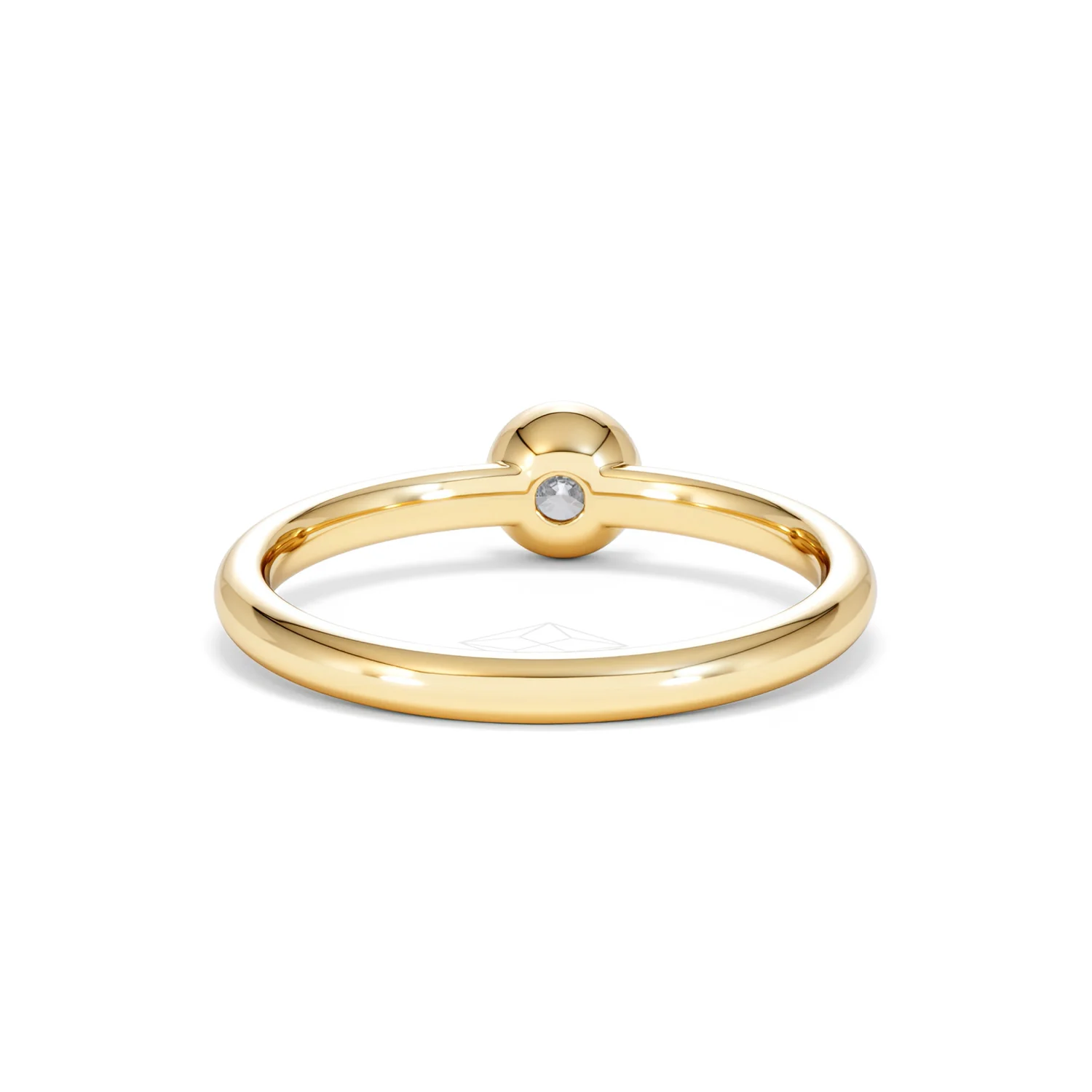 Horizon Round Cut Lab Diamond Solitaire Ring 0.25ct H/SI in 9K Gold - Image 49