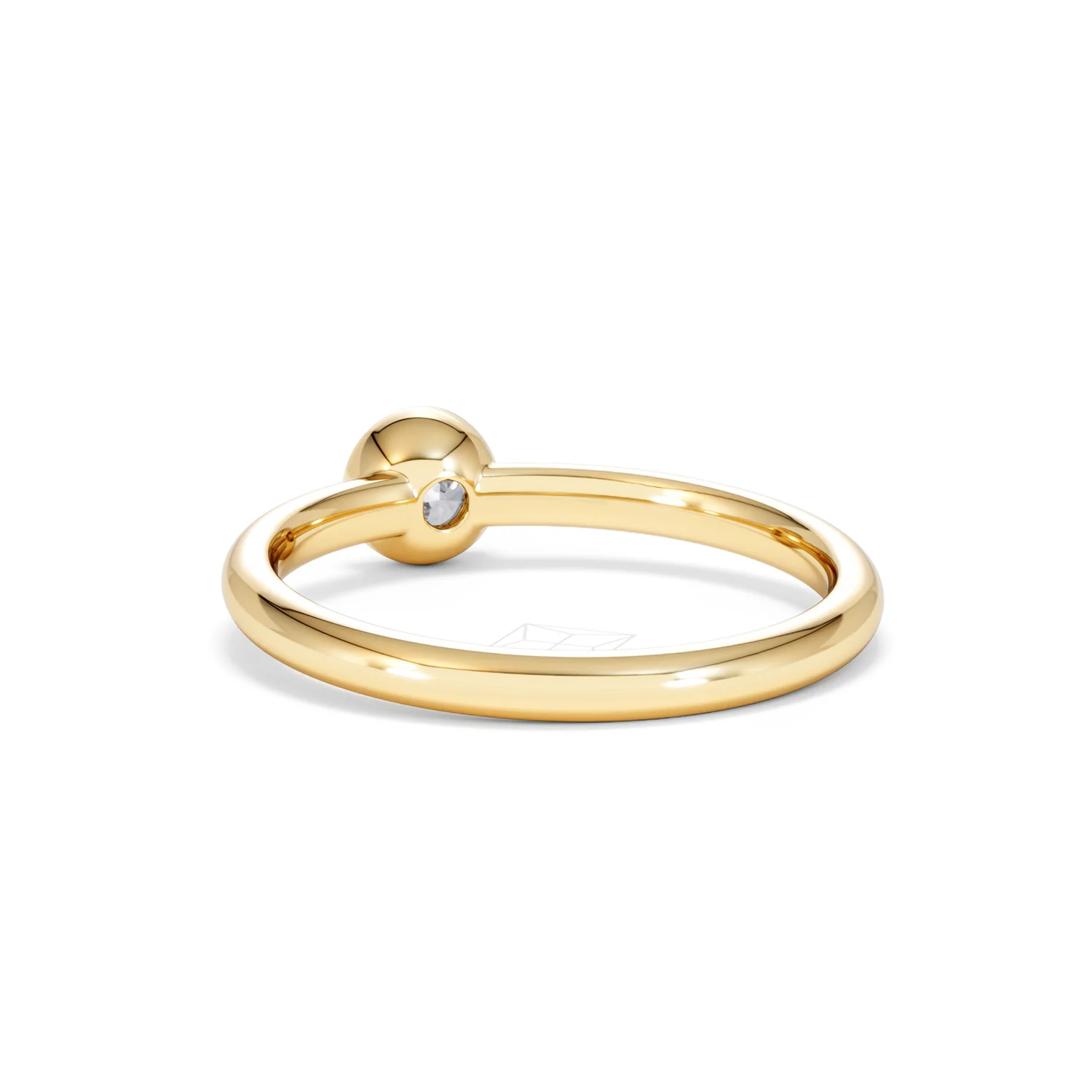 Horizon Round Cut Lab Diamond Solitaire Ring 0.25ct H/SI in 9K Gold - Image 55