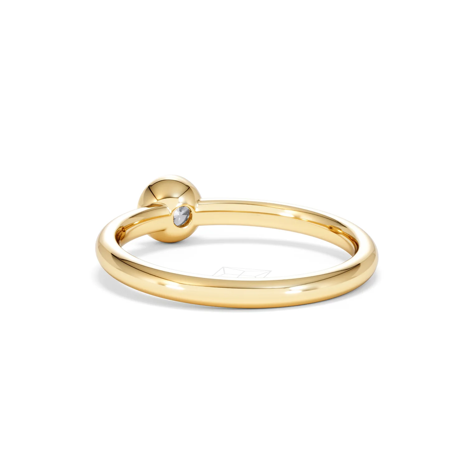 Horizon Round Cut Lab Diamond Solitaire Ring 0.25ct H/SI in 9K Gold - Image 56