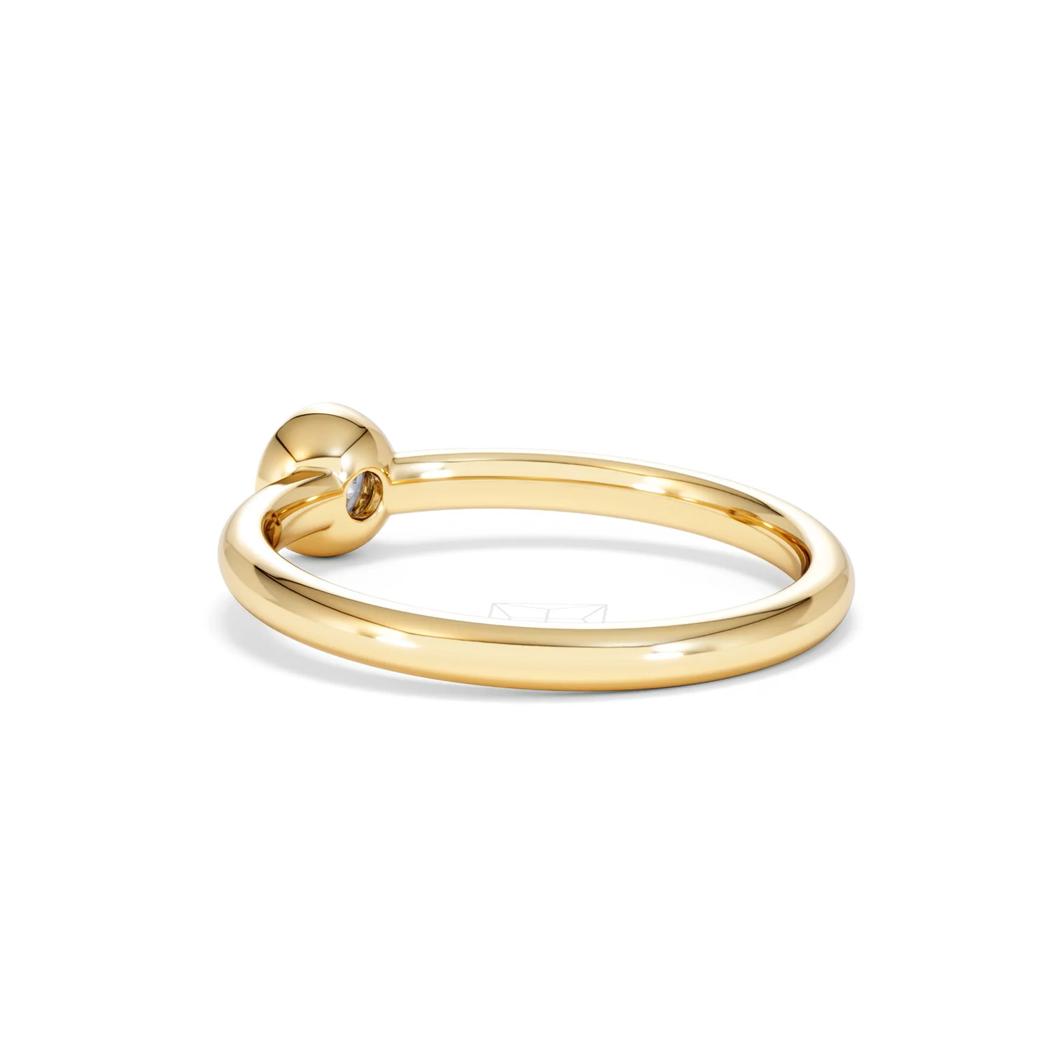 Horizon Round Cut Lab Diamond Solitaire Ring 0.25ct H/SI in 9K Gold - Image 59