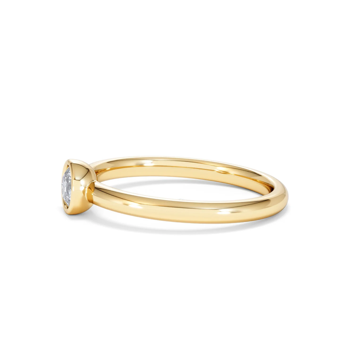 Horizon Round Cut Lab Diamond Solitaire Ring 0.25ct H/SI in 9K Gold - Image 73