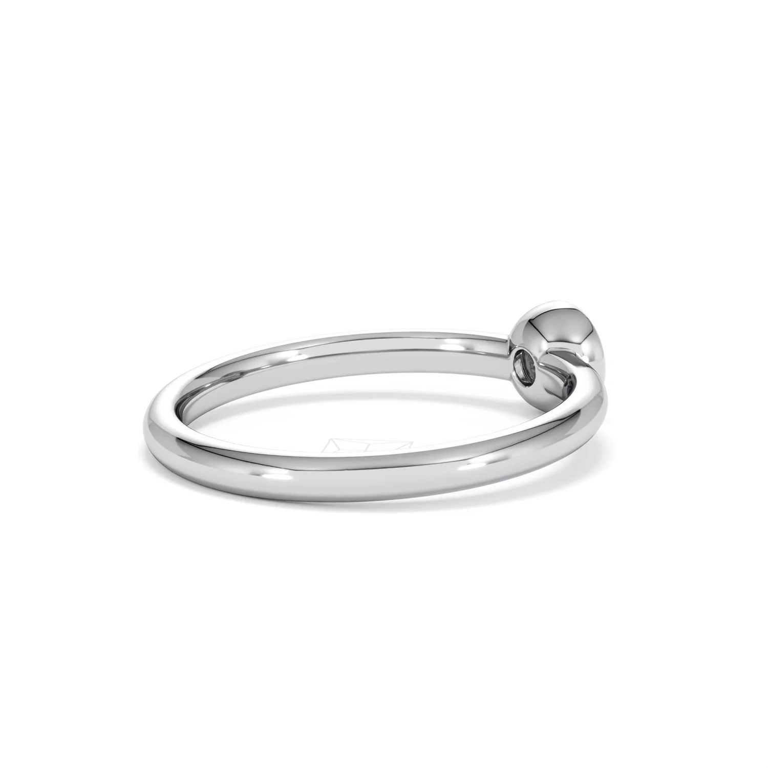 Horizon Round Cut Lab Diamond Solitaire Ring 0.25ct H/SI in 9K White Gold - Image 38