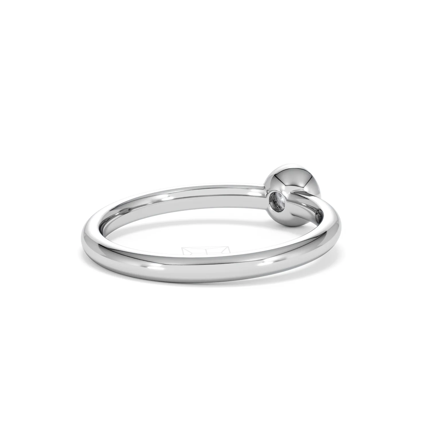 Horizon Round Cut Lab Diamond Solitaire Ring 0.25ct H/SI in 9K White Gold - Image 41