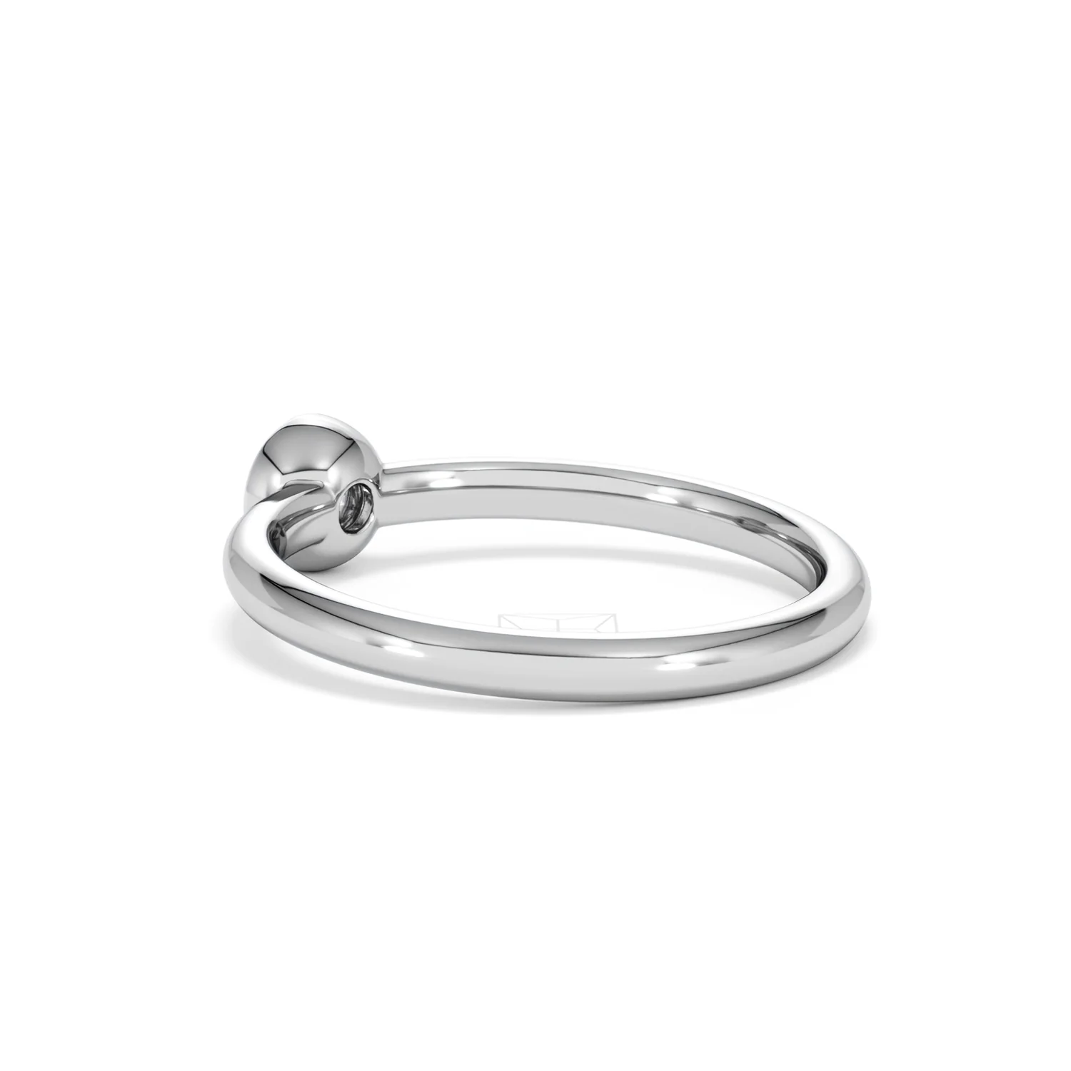 Horizon Round Cut Lab Diamond Solitaire Ring 0.25ct H/SI in 9K White Gold - Image 60