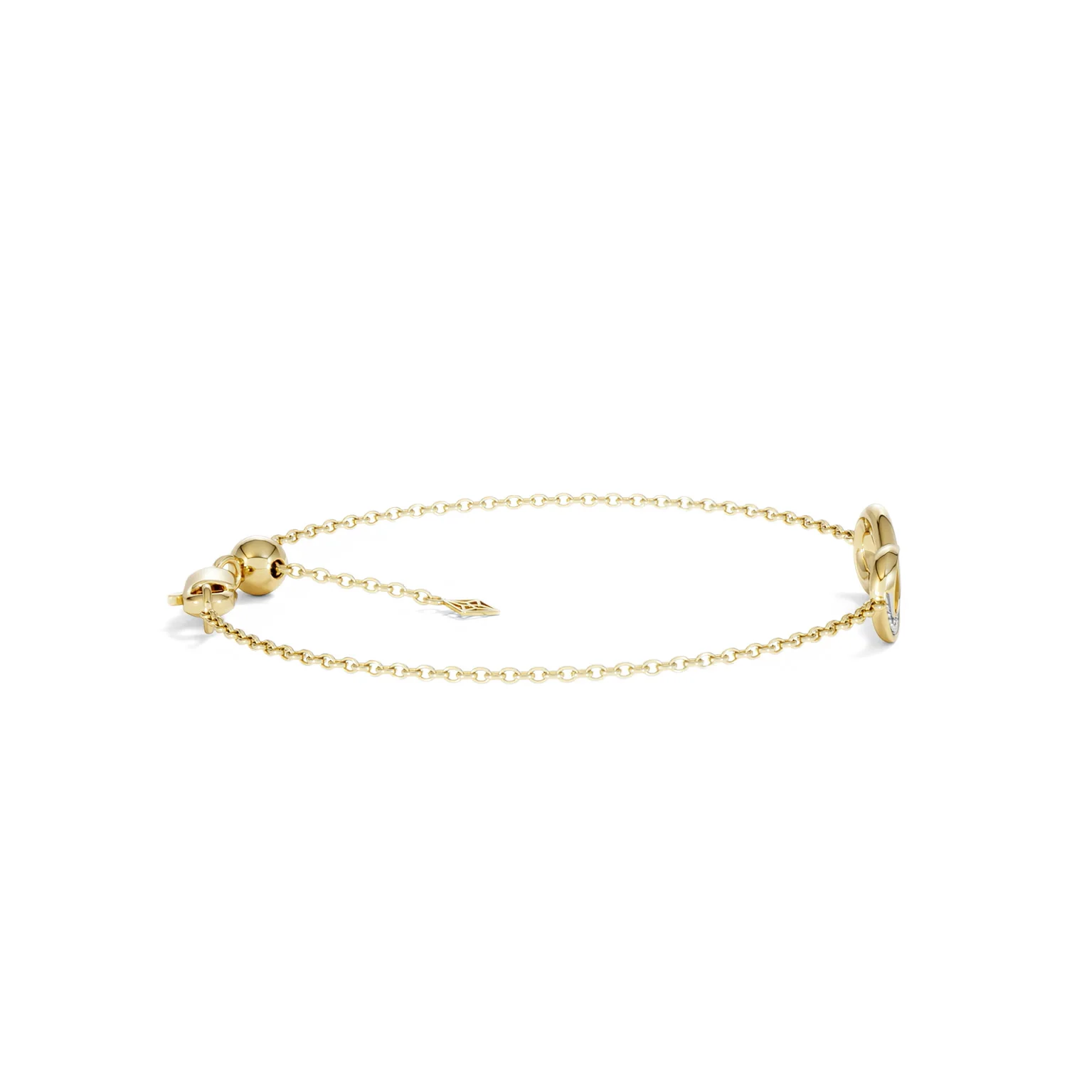 Infinity Love 0.08ct Lab Diamond Chain Bracelet in 18K Gold Vermeil - Image 28