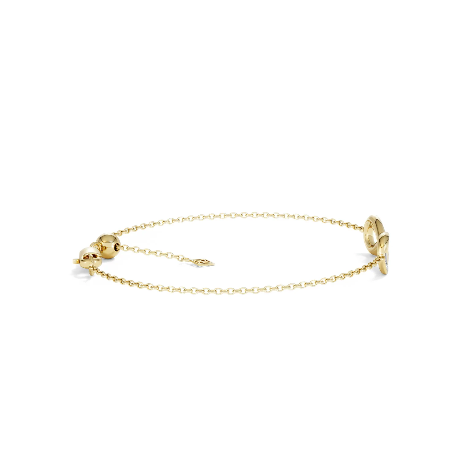 Infinity Love 0.08ct Lab Diamond Chain Bracelet in 18K Gold Vermeil - Image 29