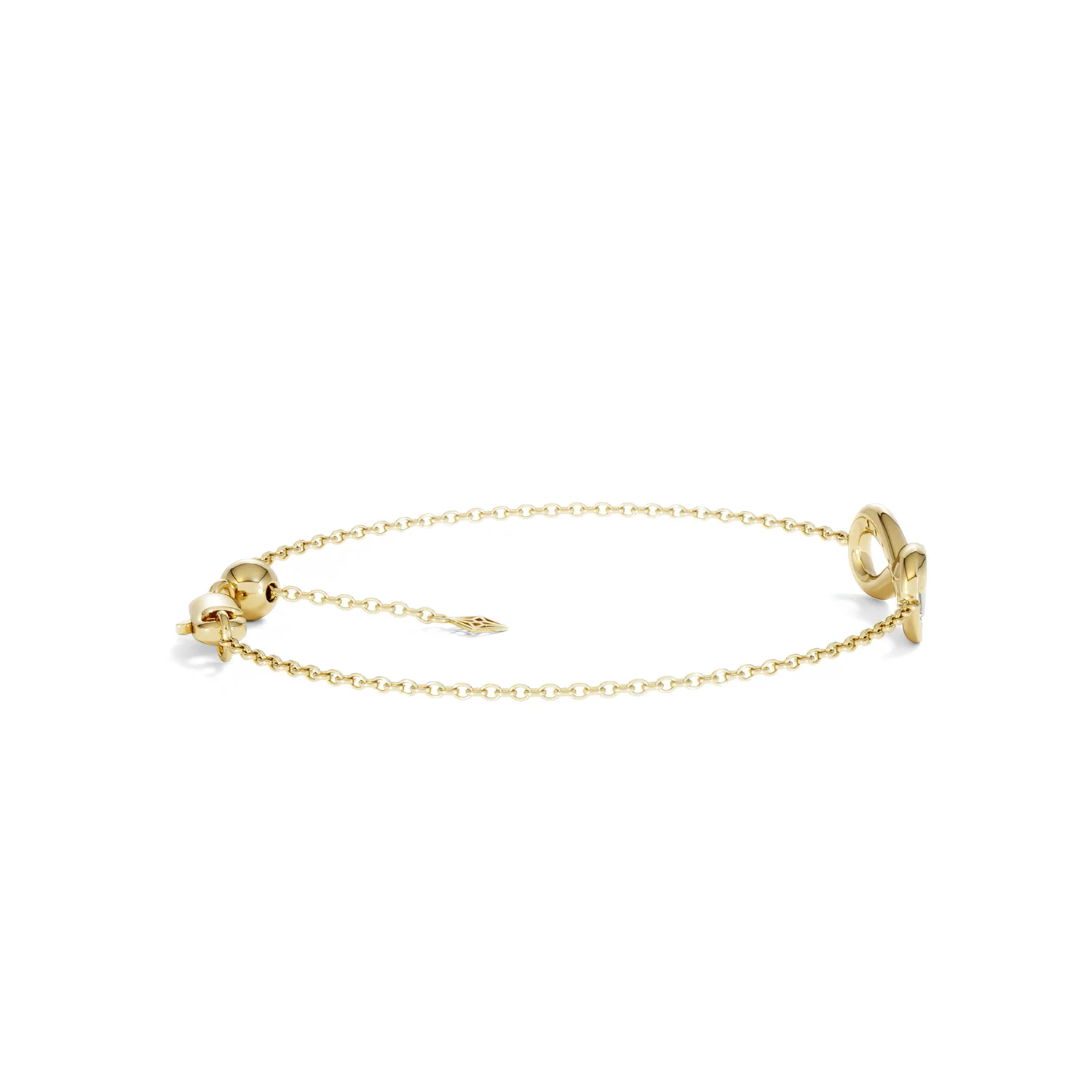 Infinity Love 0.08ct Lab Diamond Chain Bracelet in 18K Gold Vermeil - Image 30